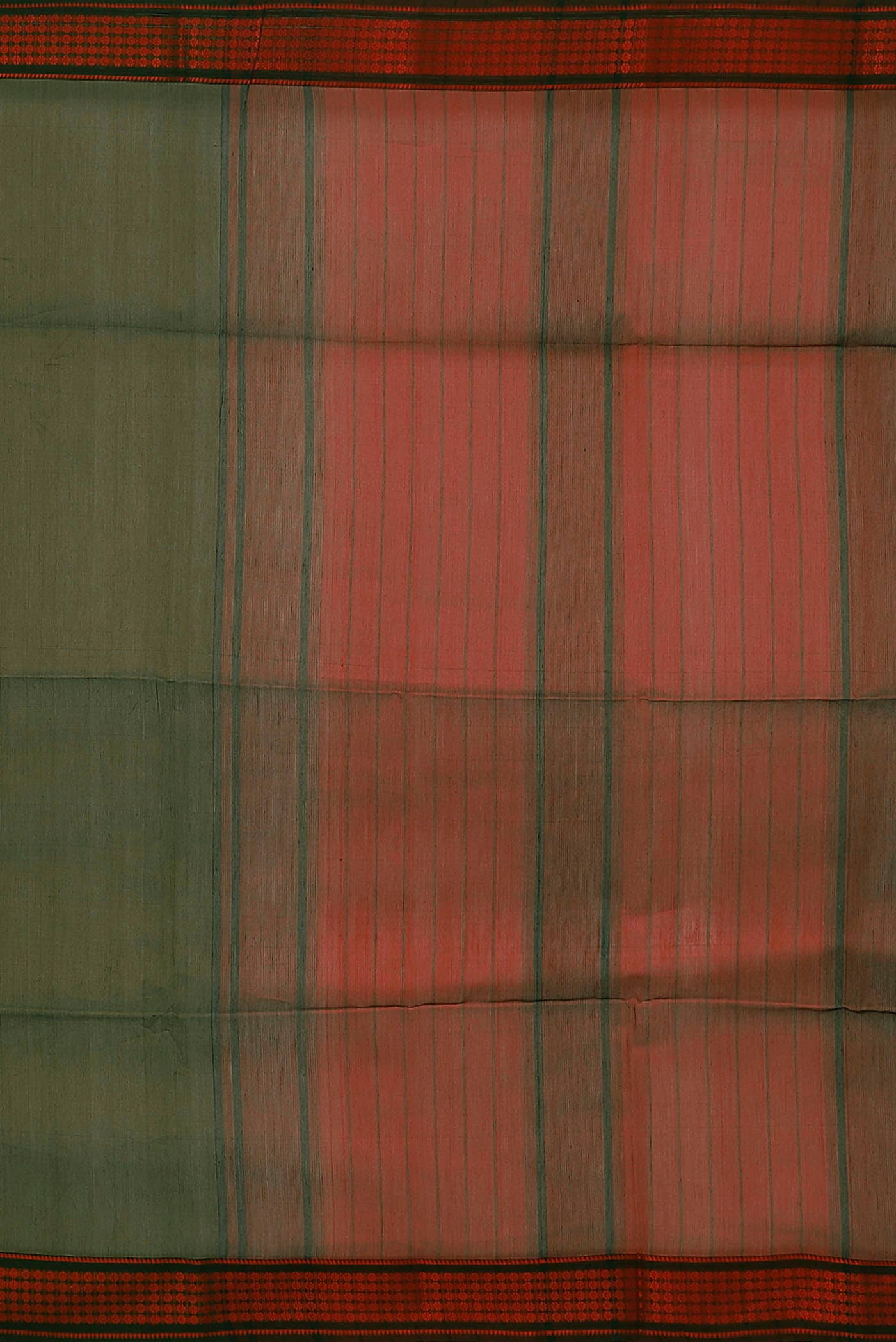 Green Maheshwari Silk Cotton Saree