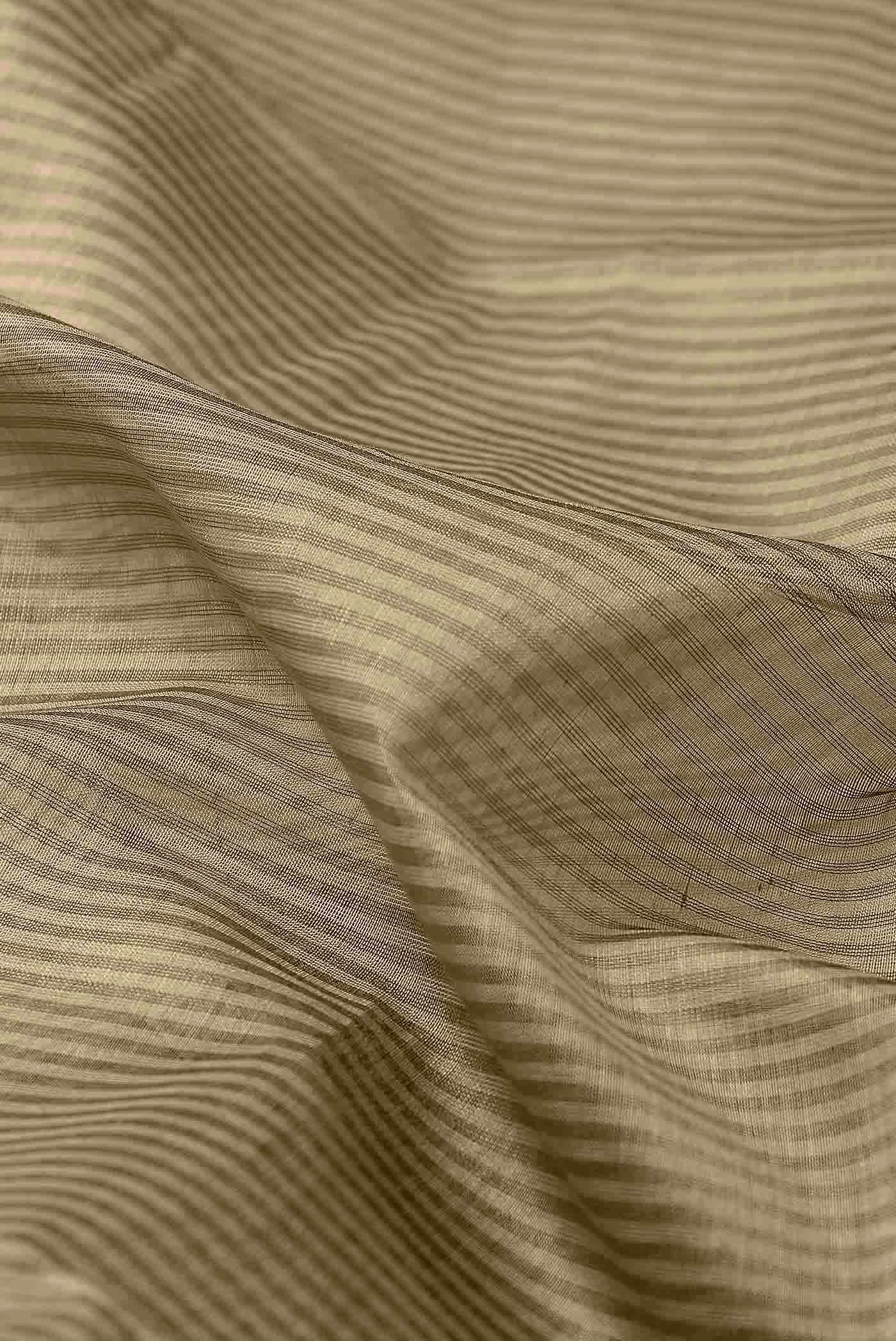 Beige Maheshwari Silk Cotton Saree