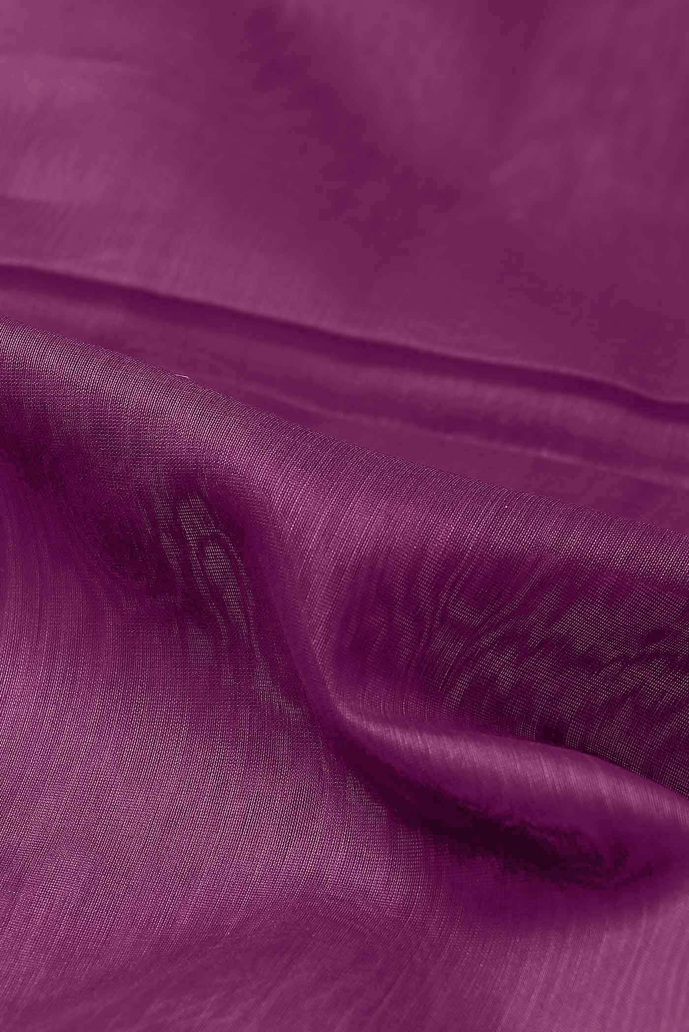 Purple Maheshwari Silk Cotton Saree