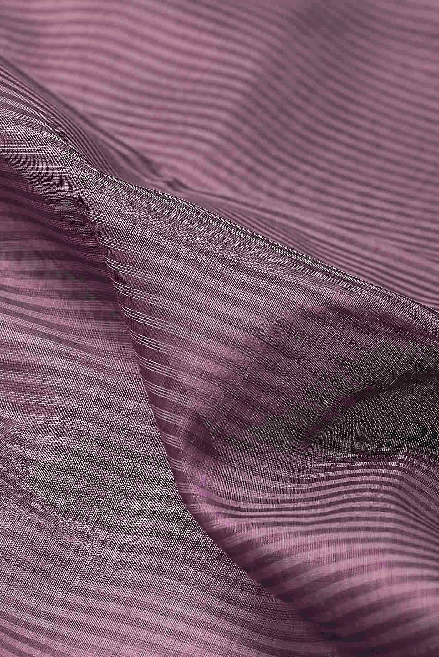 Lavender Maheshwari Silk Cotton Saree