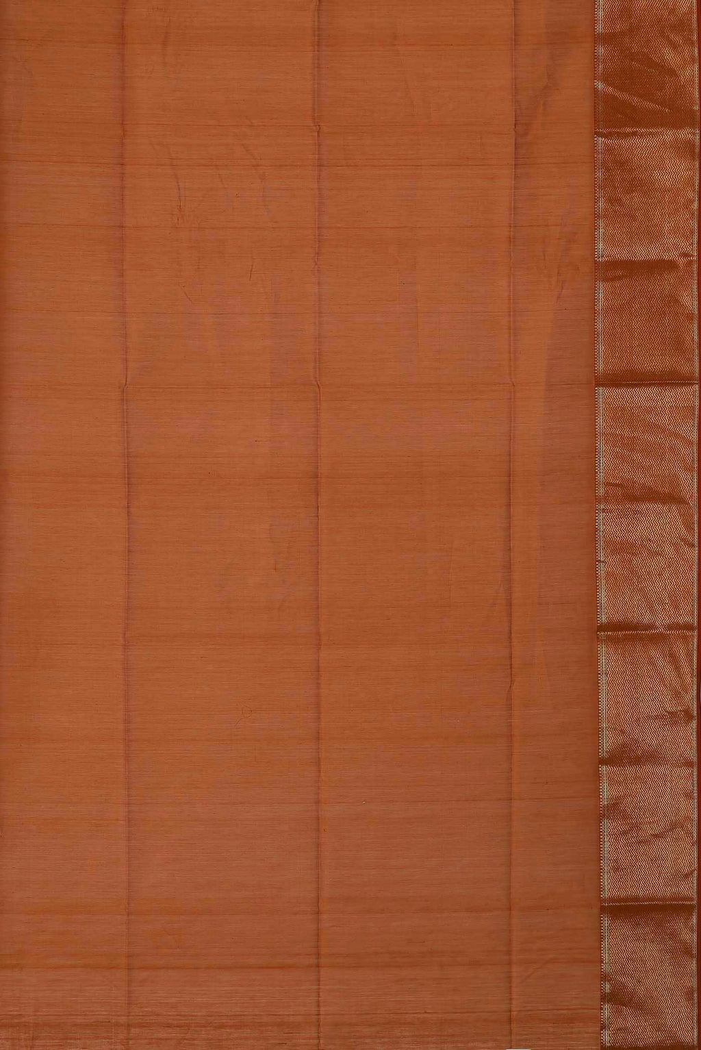 Rust Maheshwari Silk Cotton Saree