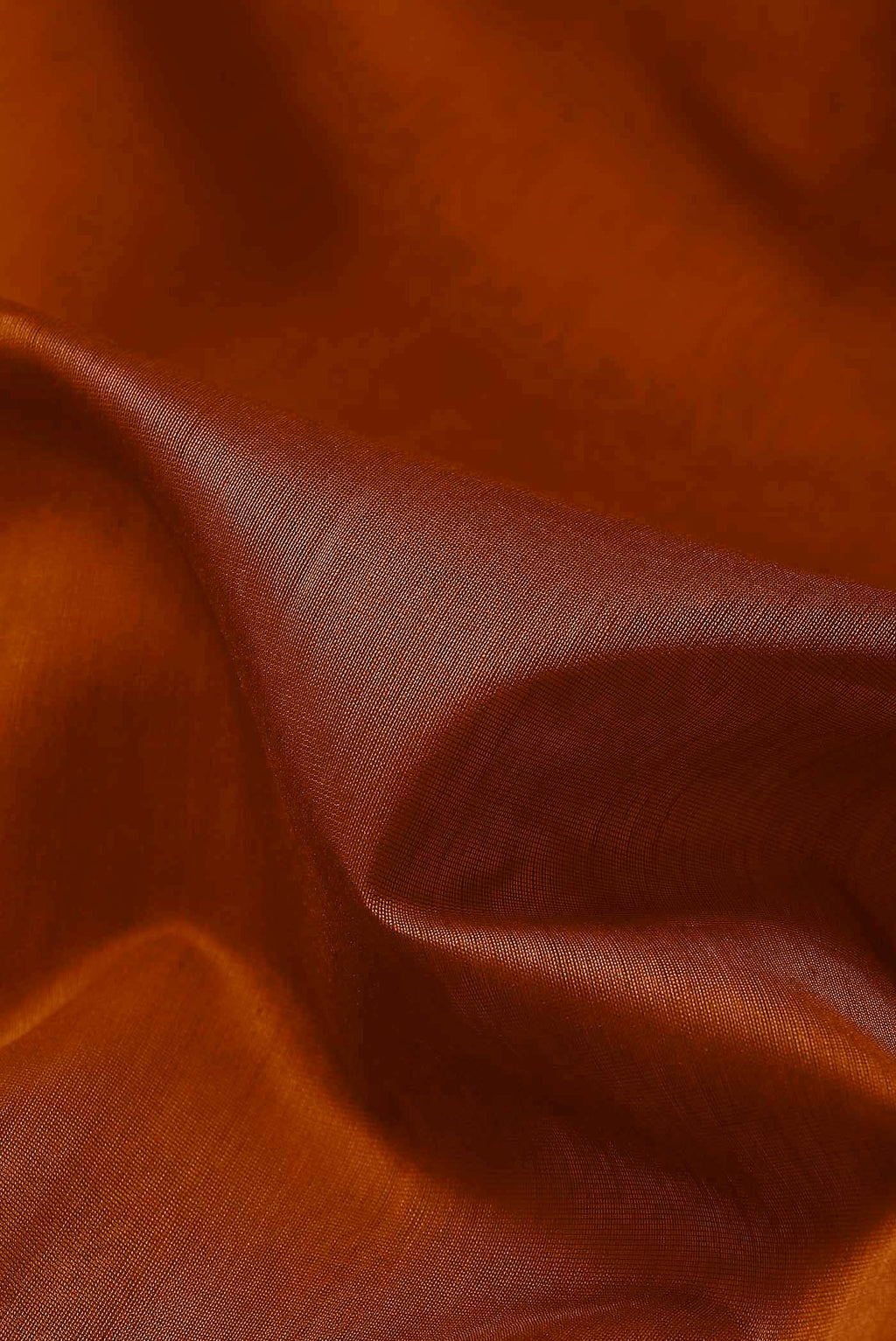 Rust Maheshwari Silk Cotton Saree