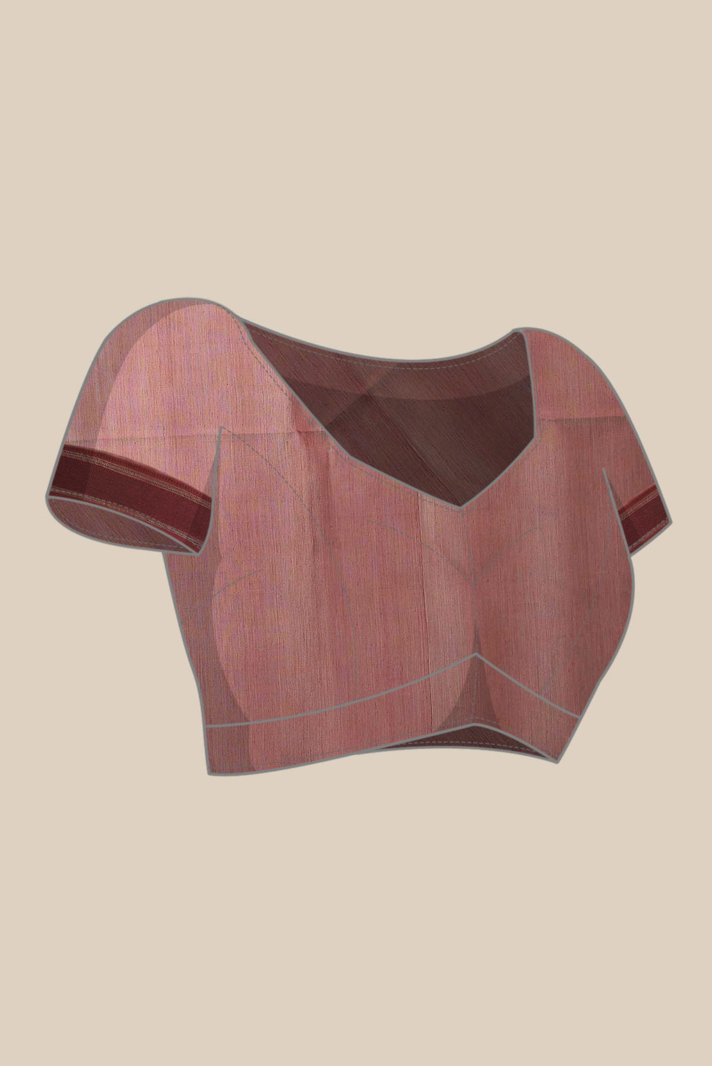 Pink Maheshwari Silk Cotton Saree