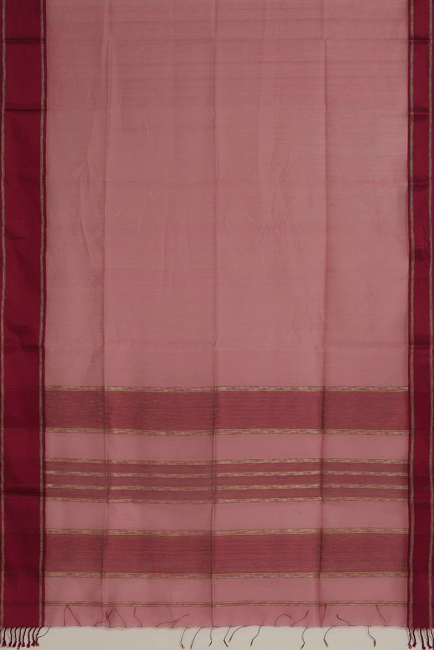 Pink Maheshwari Silk Cotton Saree