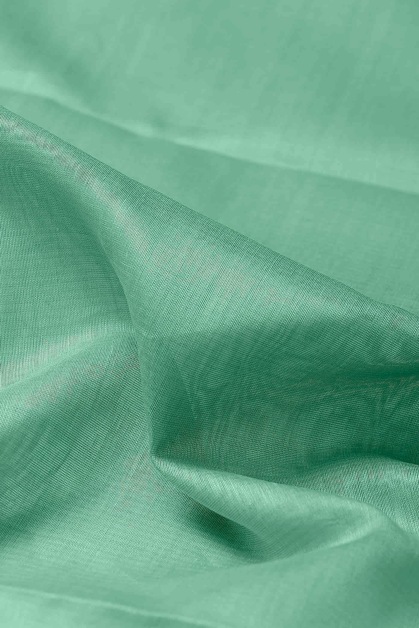 Green Maheshwari Silk Cotton Saree