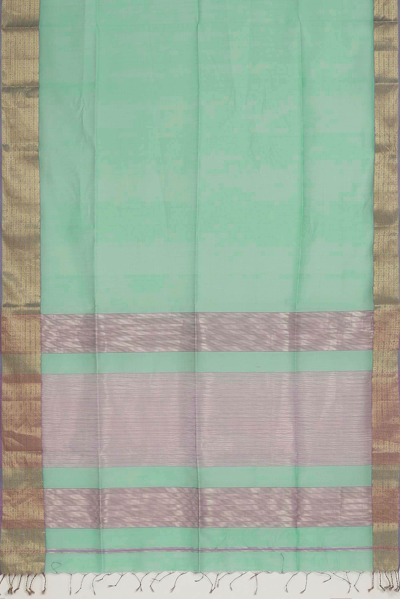 Green Maheshwari Silk Cotton Saree