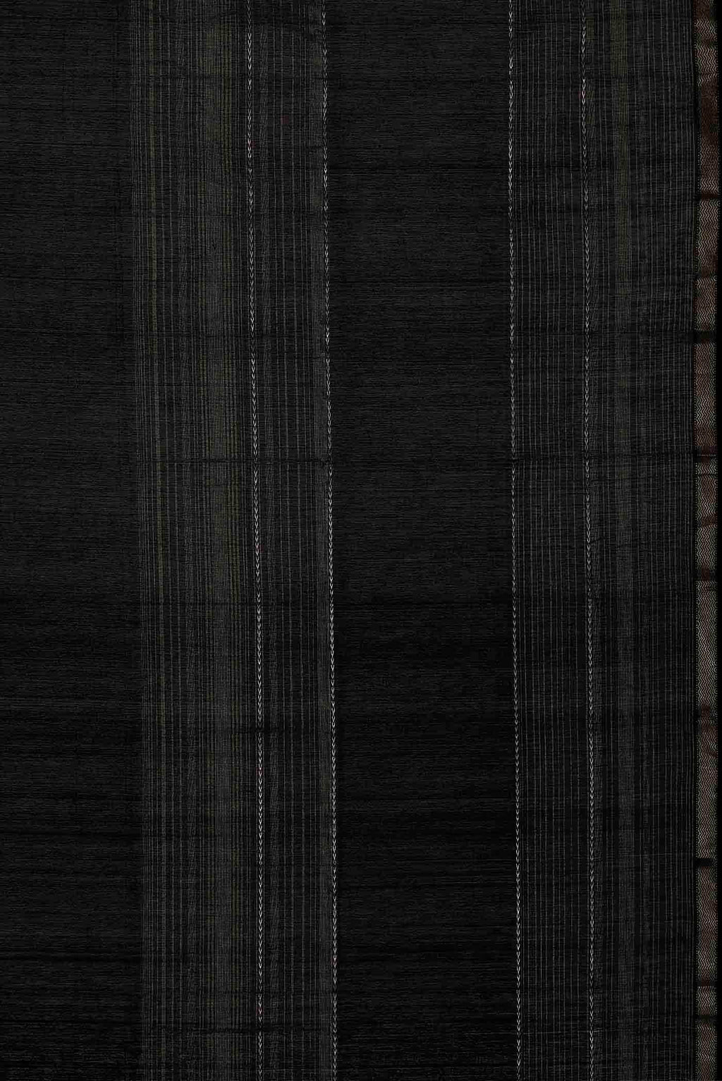 Black Maheshwari Silk Cotton Saree