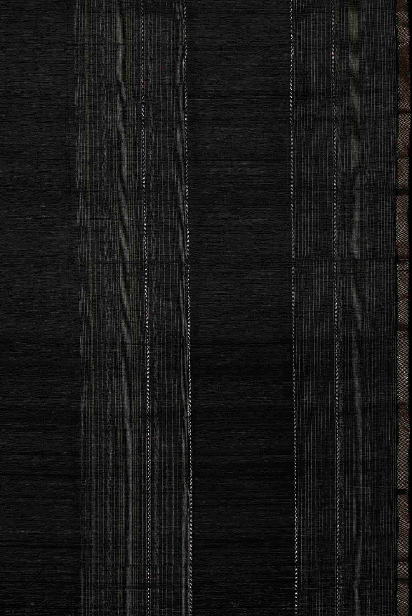 Black Maheshwari Silk Cotton Saree