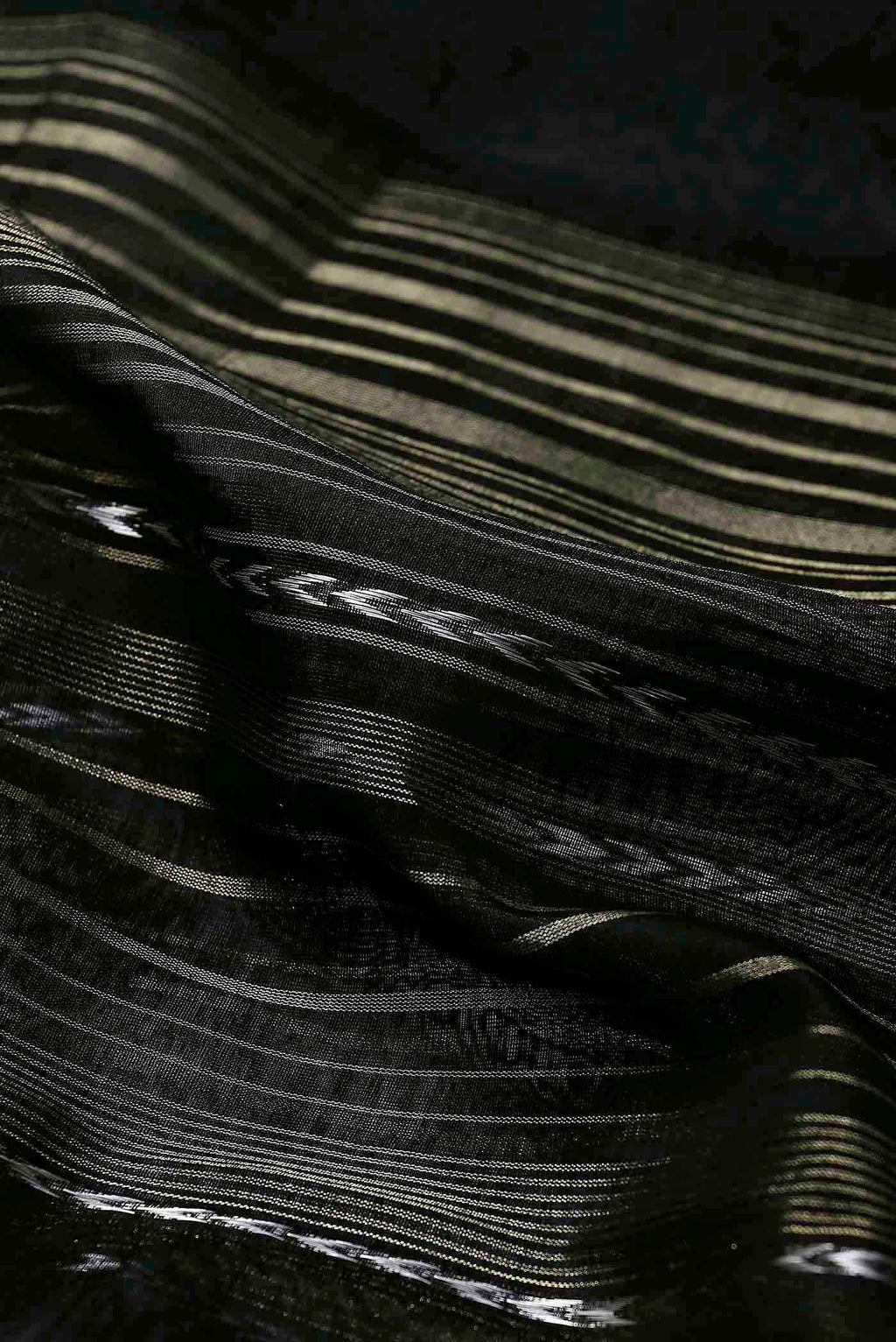 Black Maheshwari Silk Cotton Saree