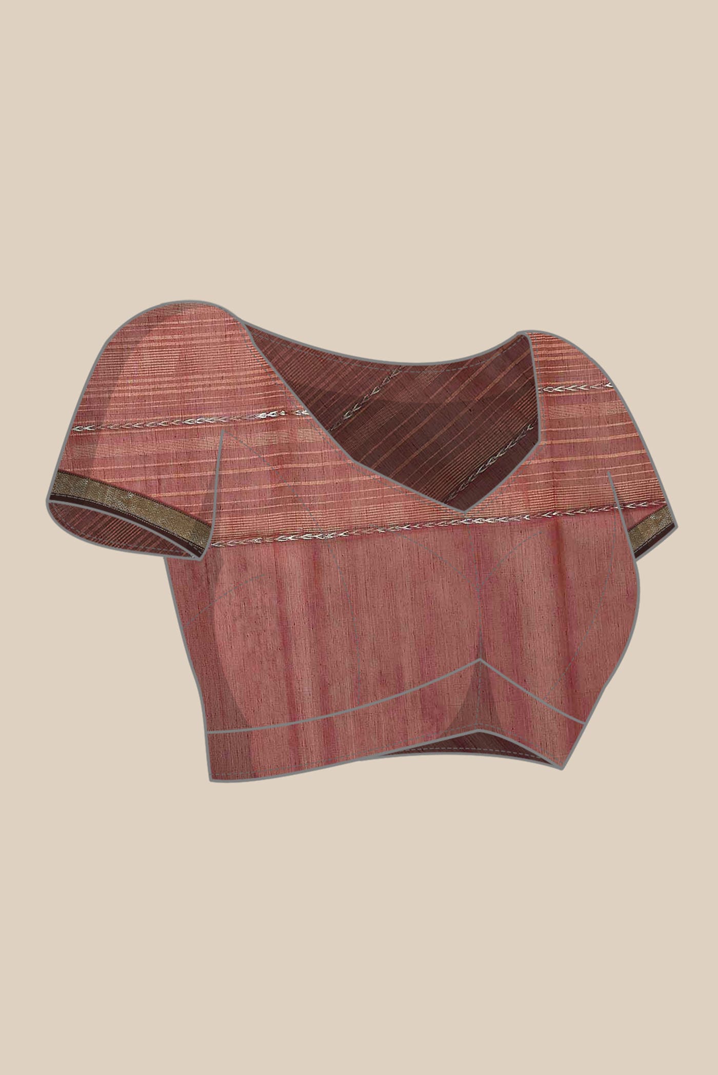 Maroon Maheshwari Silk Cotton Saree