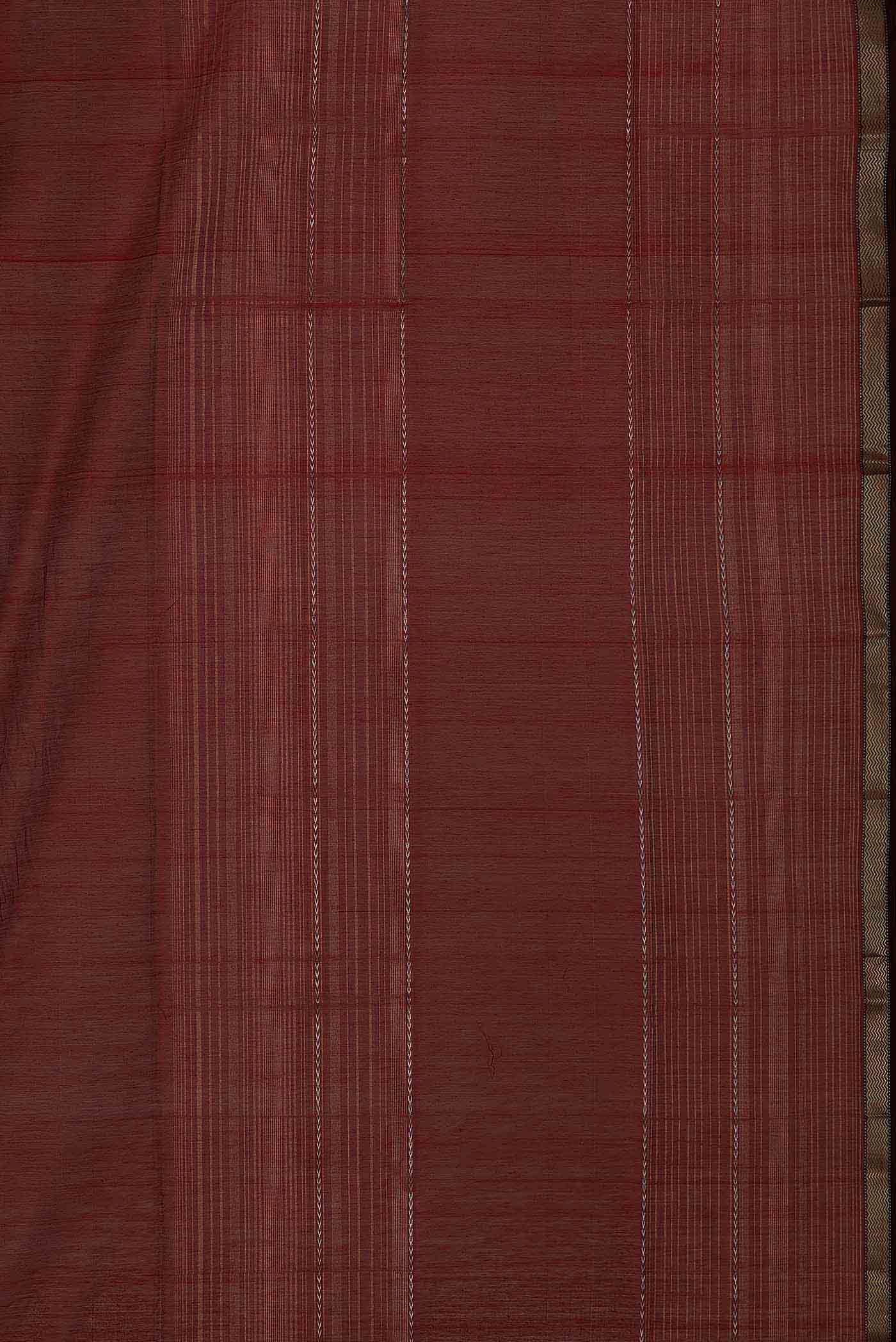 Maroon Maheshwari Silk Cotton Saree