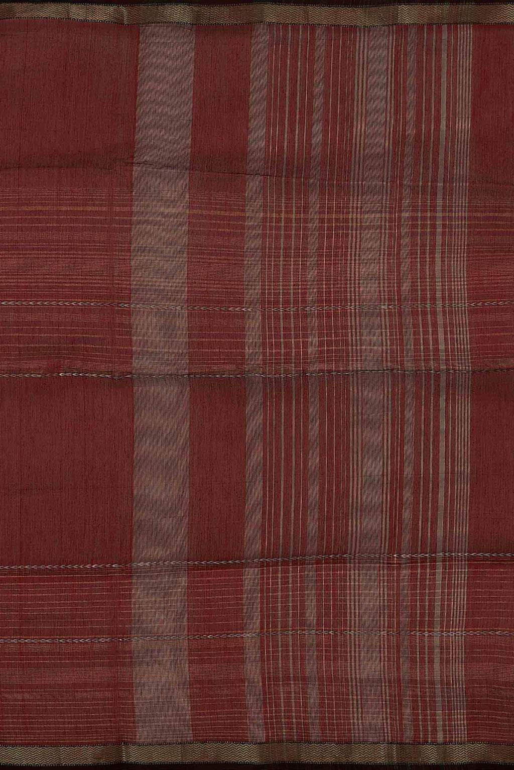 Maroon Maheshwari Silk Cotton Saree