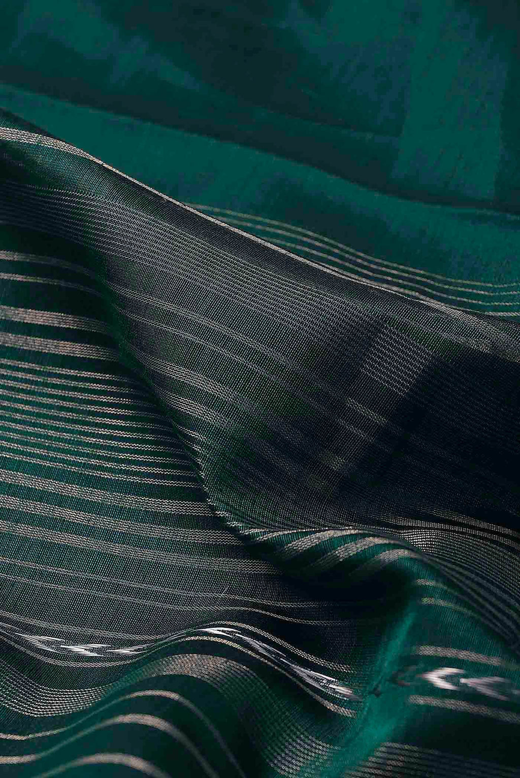 Green Maheshwari Silk Cotton Saree