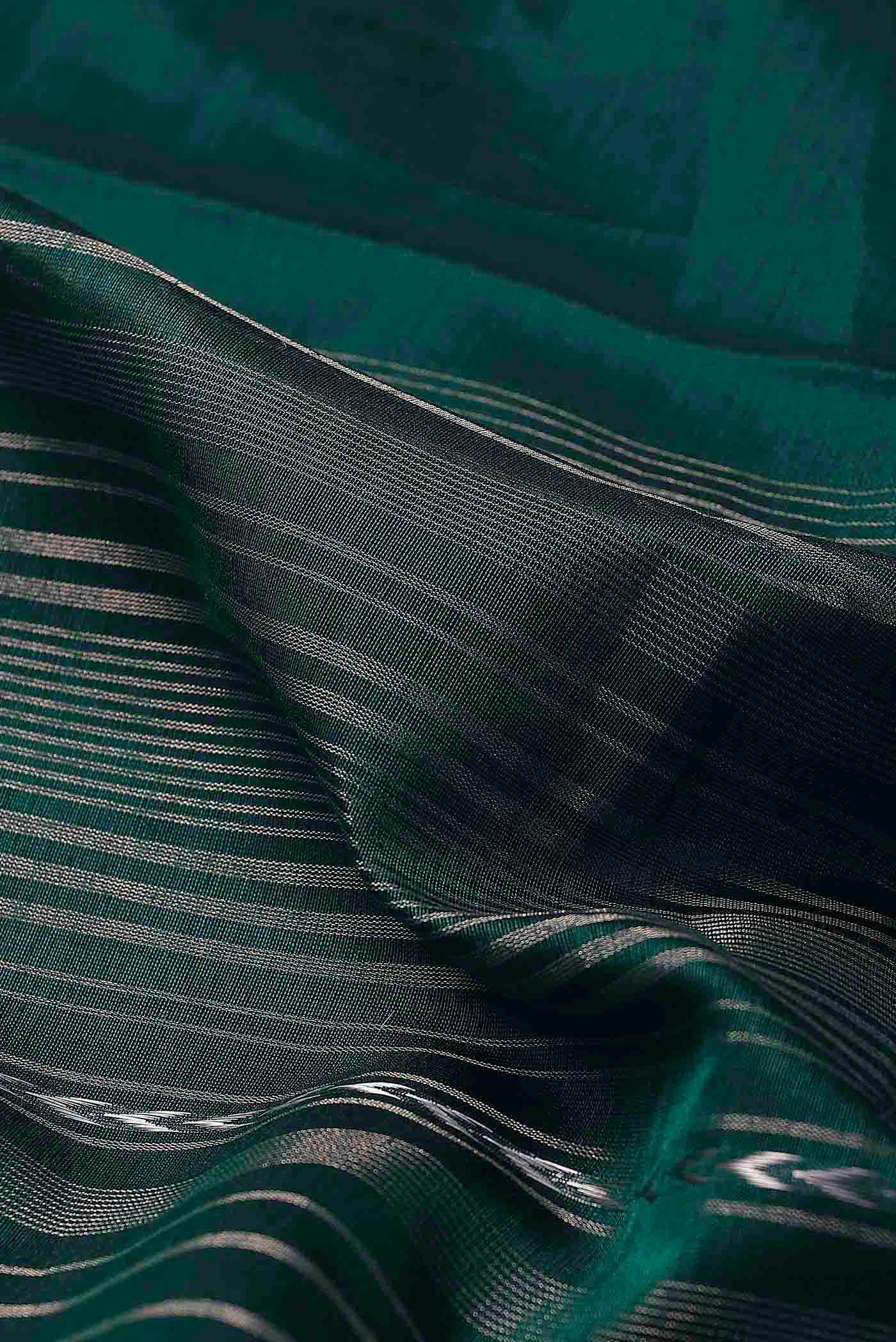 Green Maheshwari Silk Cotton Saree