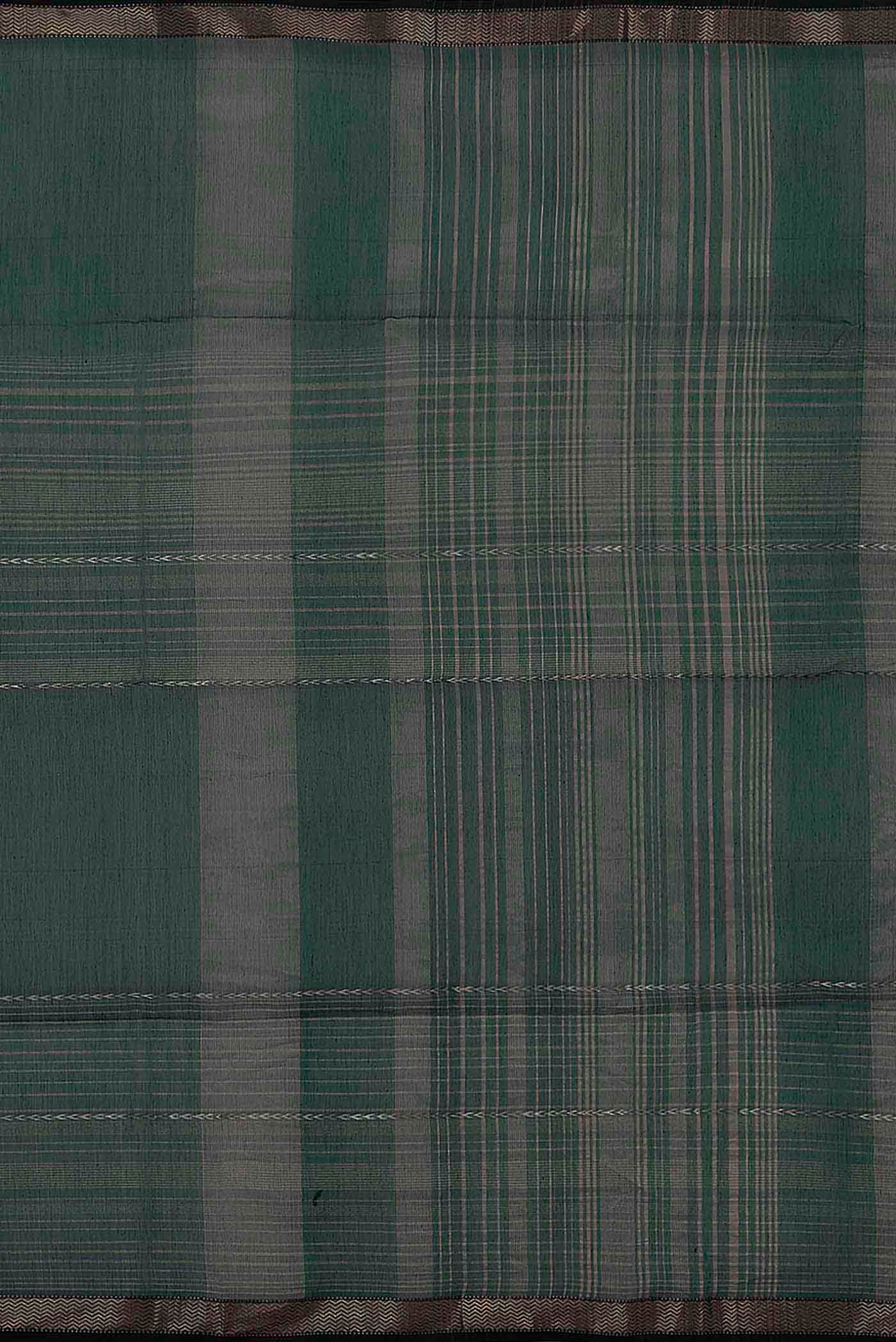 Green Maheshwari Silk Cotton Saree
