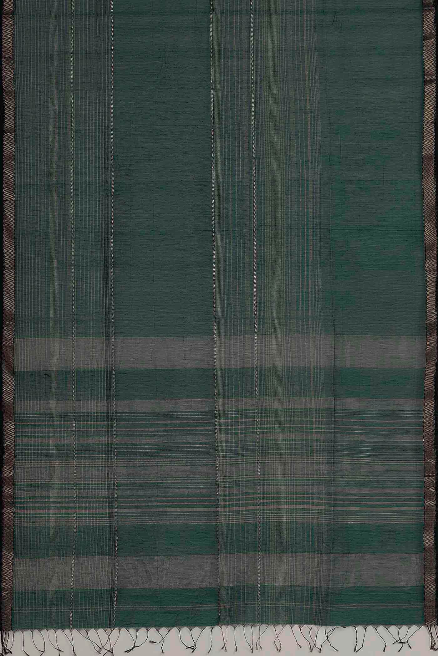 Green Maheshwari Silk Cotton Saree
