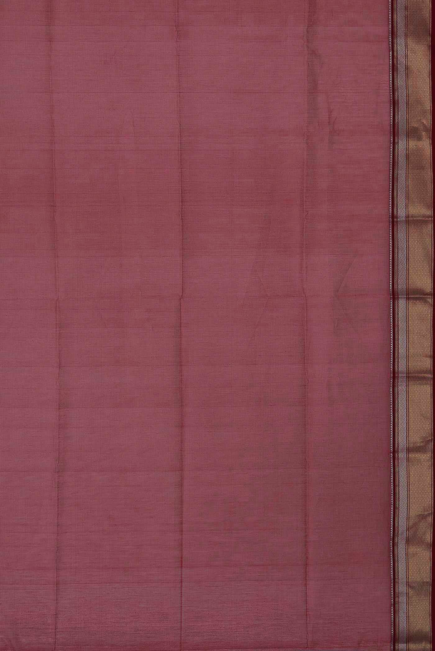 Pink Maheshwari Silk Cotton Saree