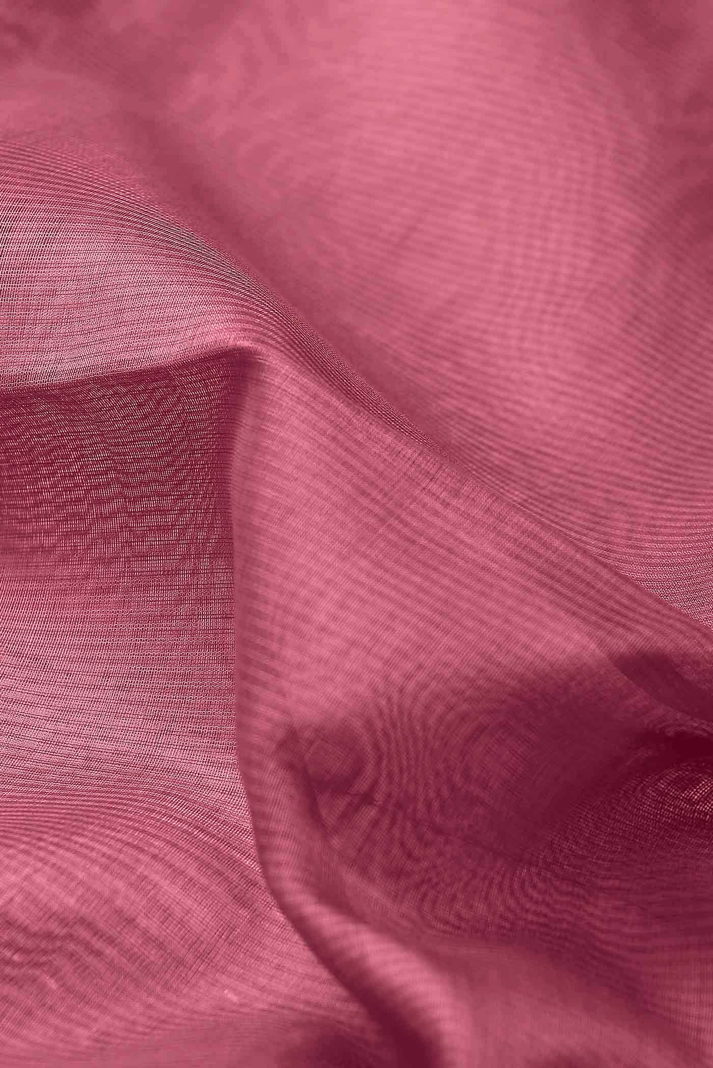 Pink Maheshwari Silk Cotton Saree