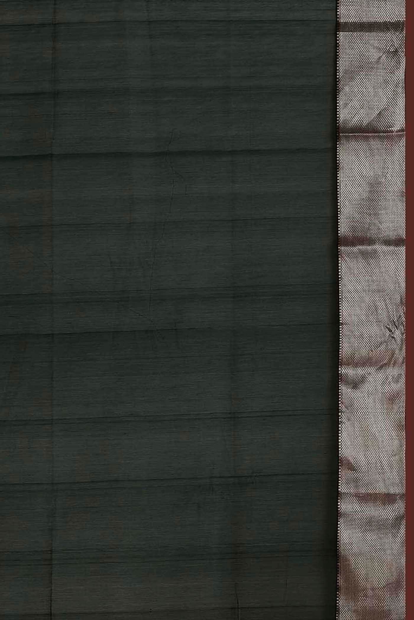Black Maheshwari Silk Cotton Saree