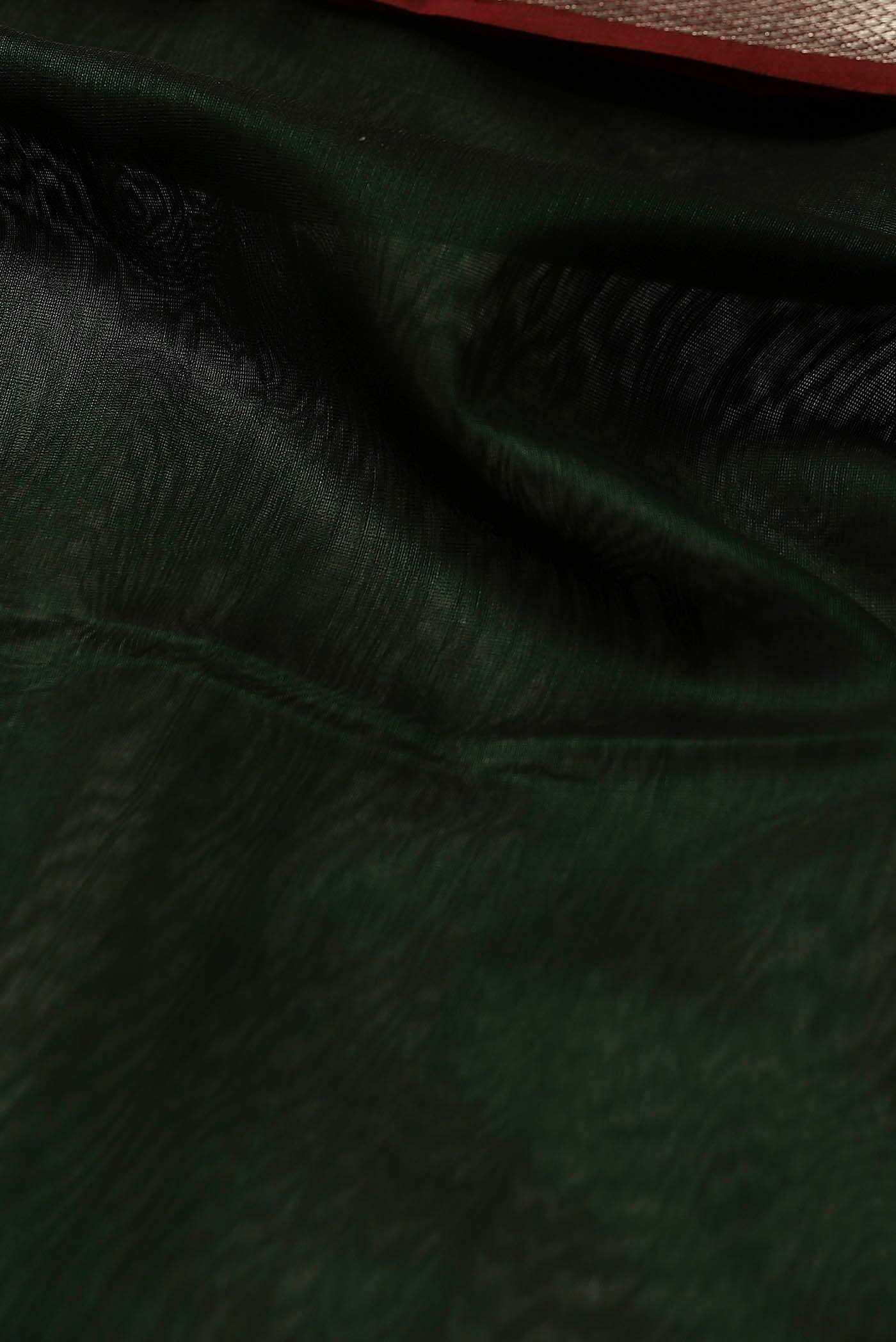 Black Maheshwari Silk Cotton Saree