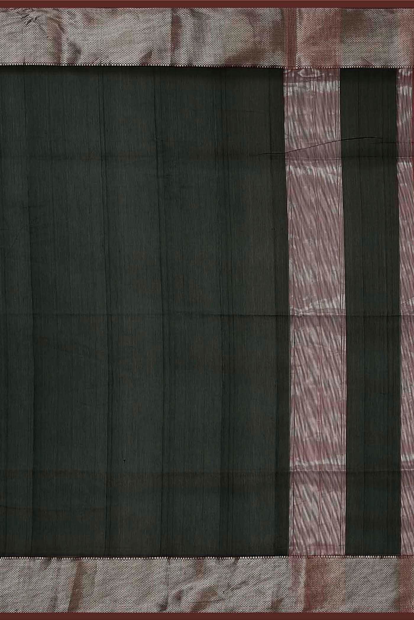 Black Maheshwari Silk Cotton Saree