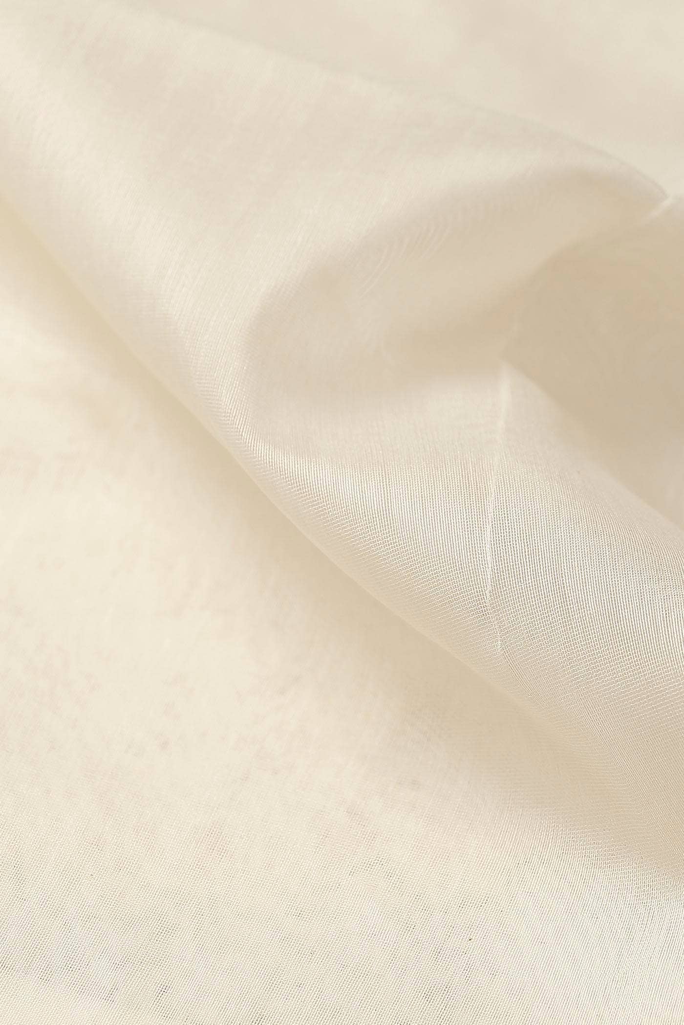 Off White Maheshwari Silk Cotton Saree