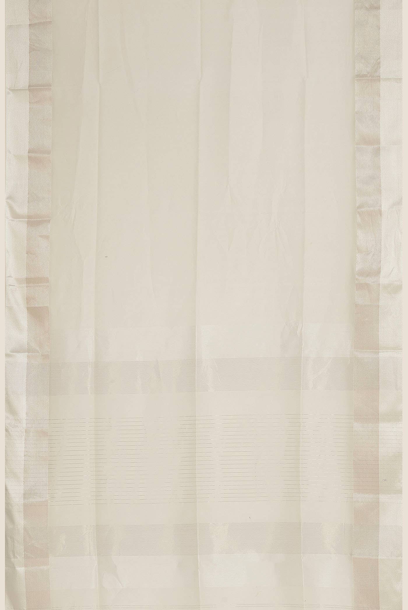 Off White Maheshwari Silk Cotton Saree