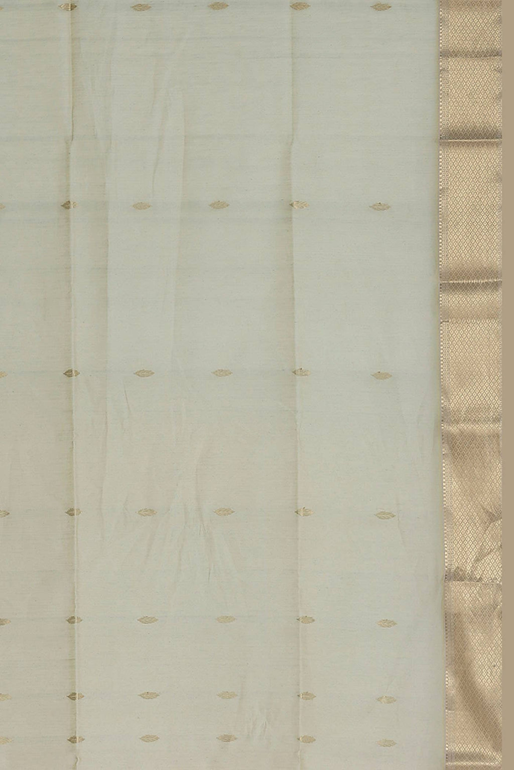 Beige Maheshwari Silk Cotton Saree
