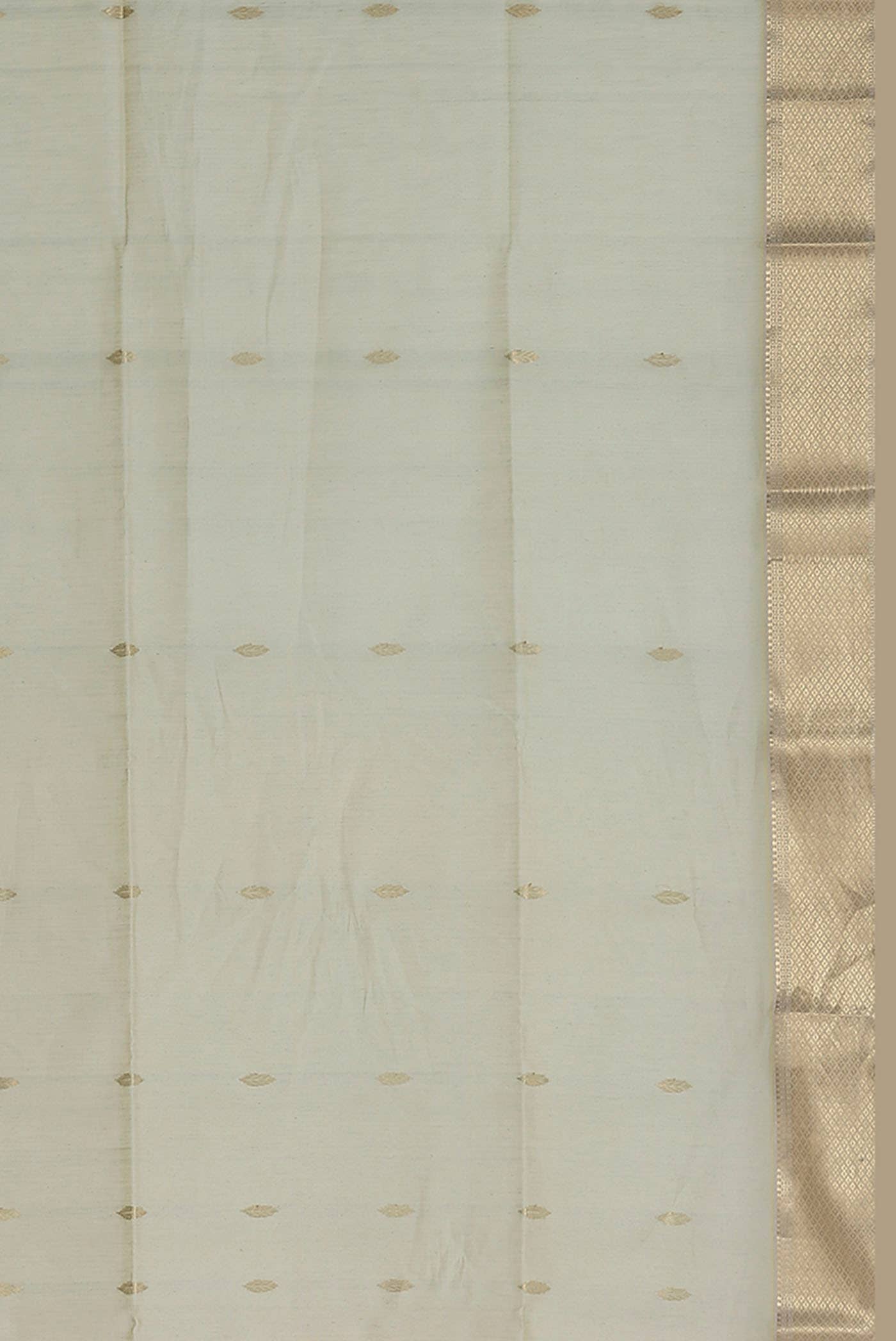 Beige Maheshwari Silk Cotton Saree