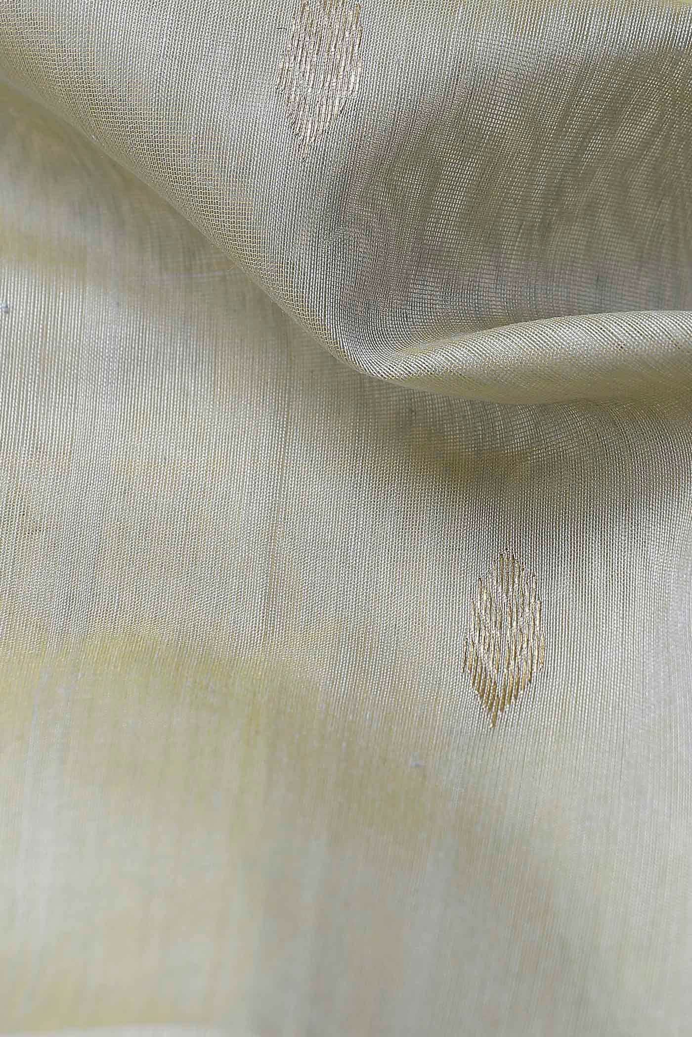 Beige Maheshwari Silk Cotton Saree