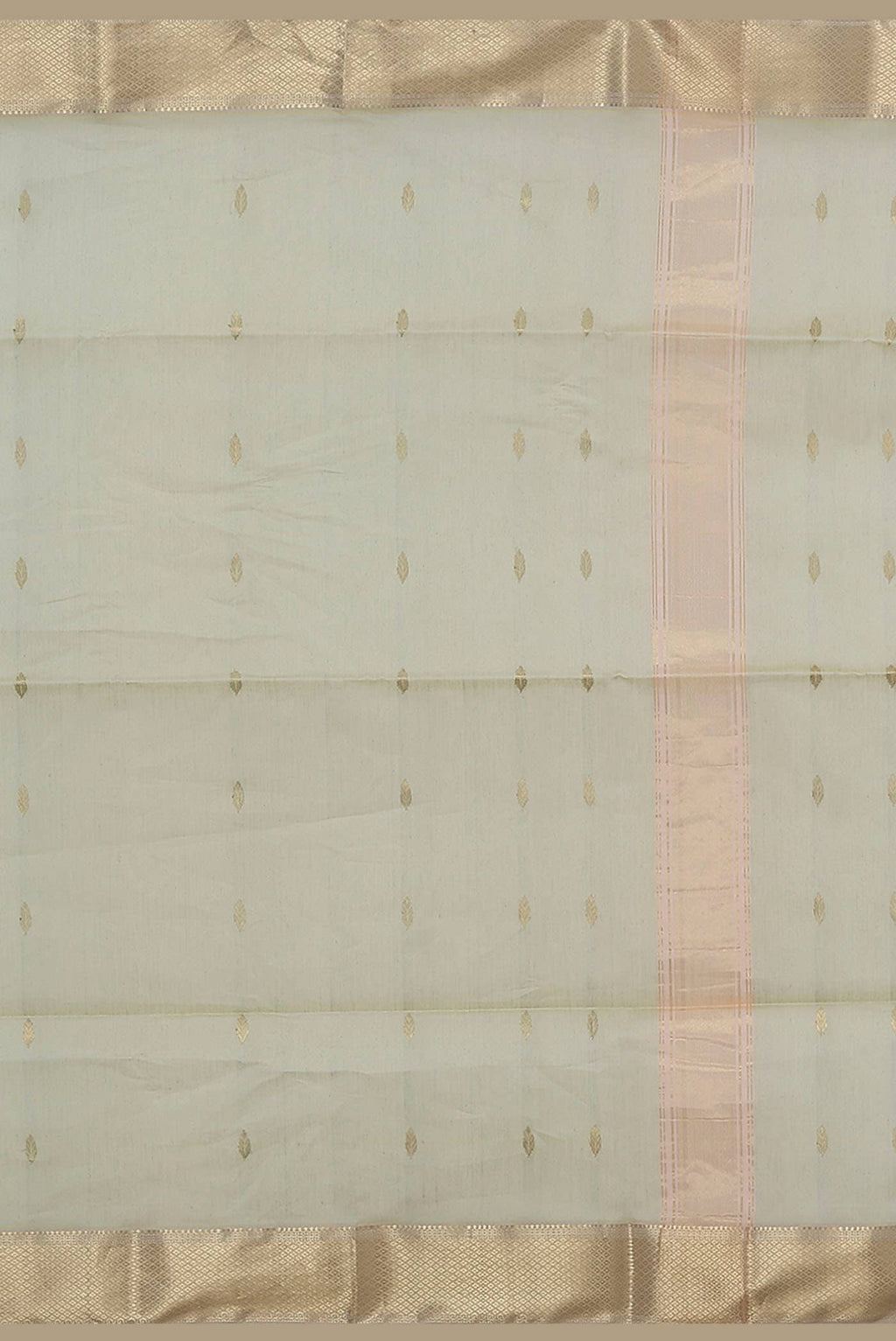 Beige Maheshwari Silk Cotton Saree