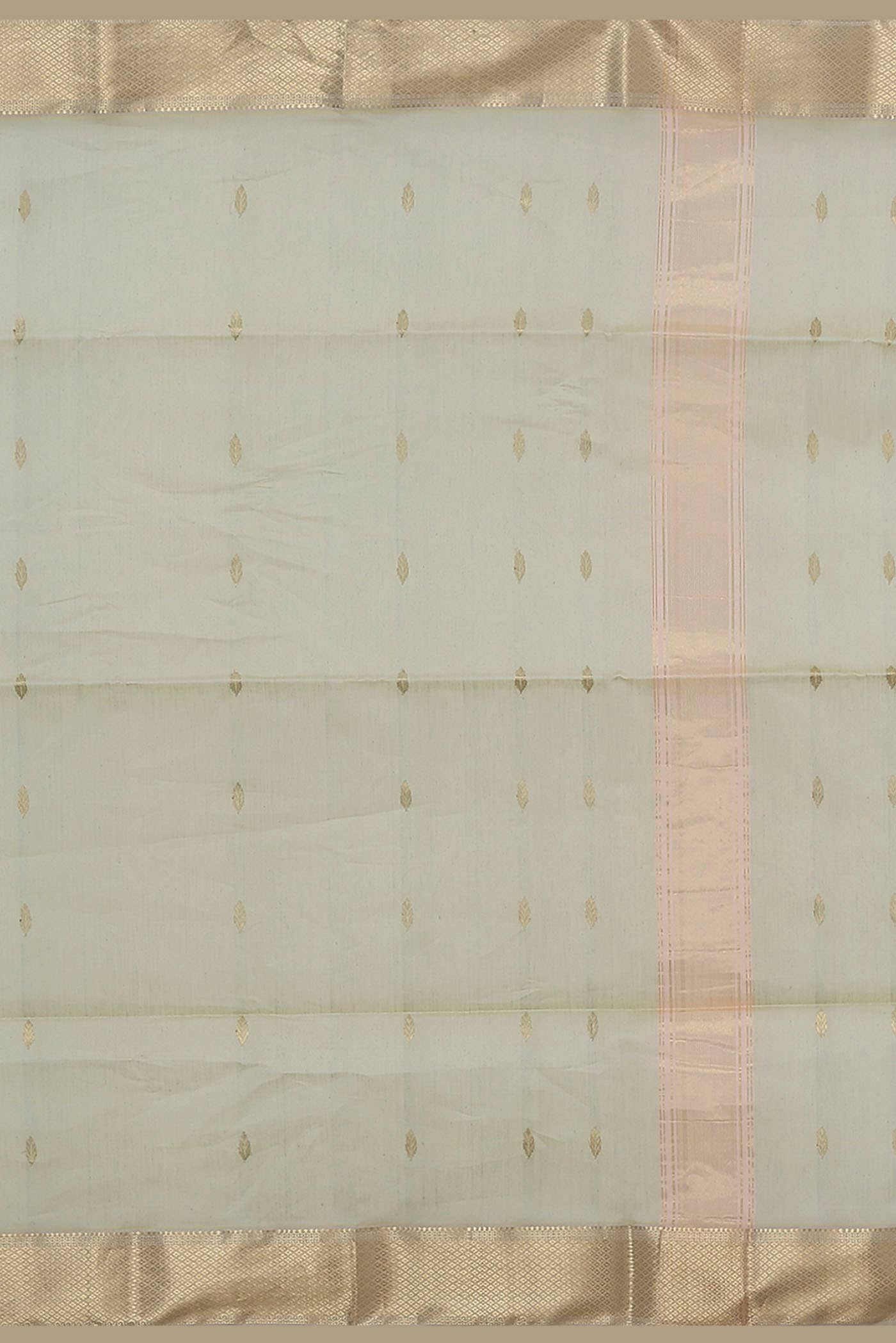 Beige Maheshwari Silk Cotton Saree