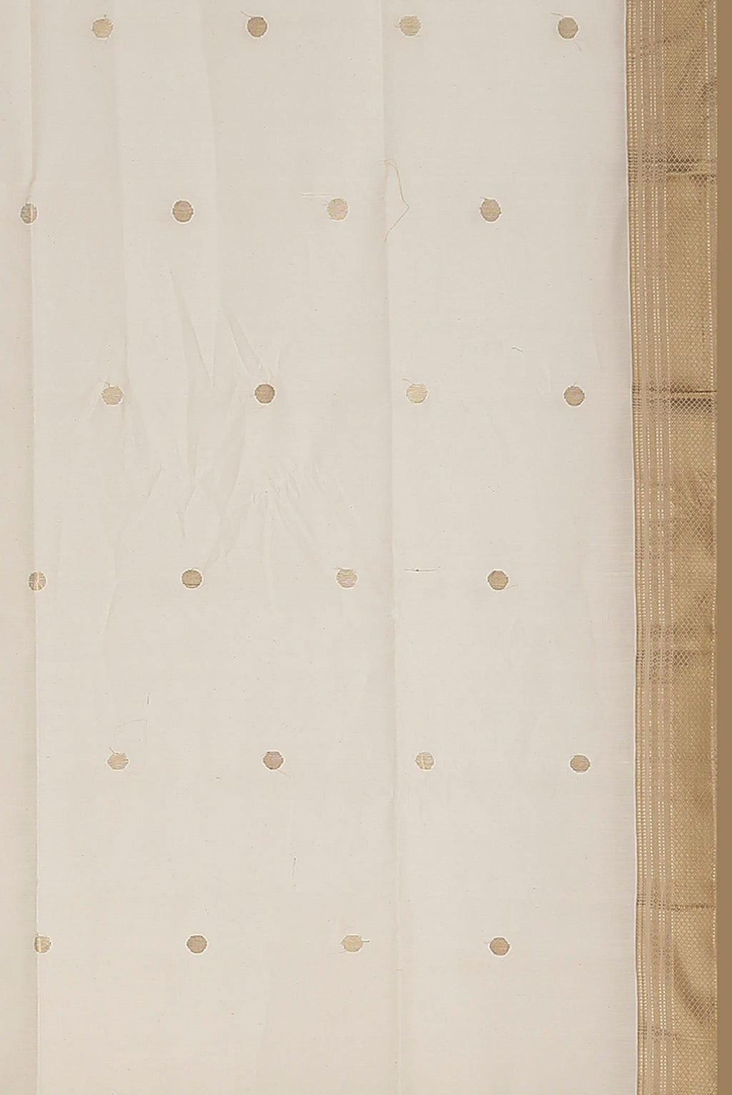 Off White Maheshwari Silk Cotton Saree