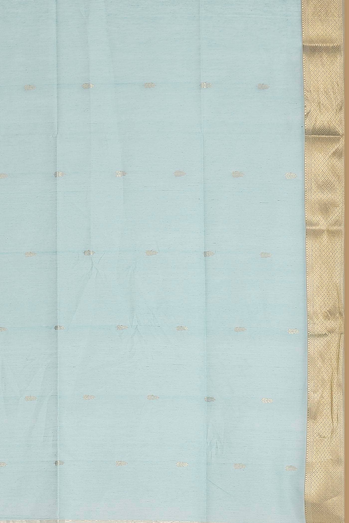 Blue Maheshwari Silk Cotton Saree