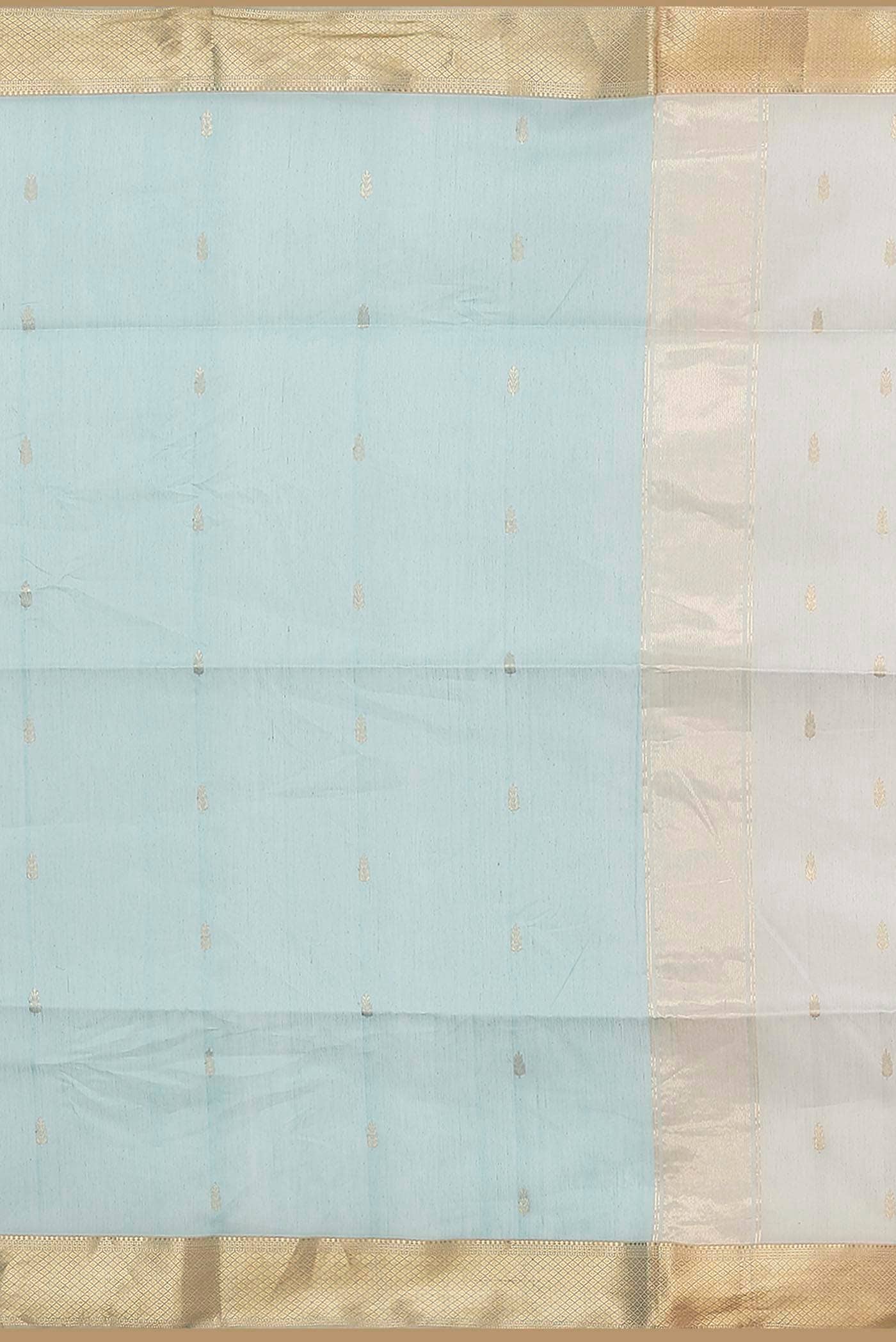 Blue Maheshwari Silk Cotton Saree