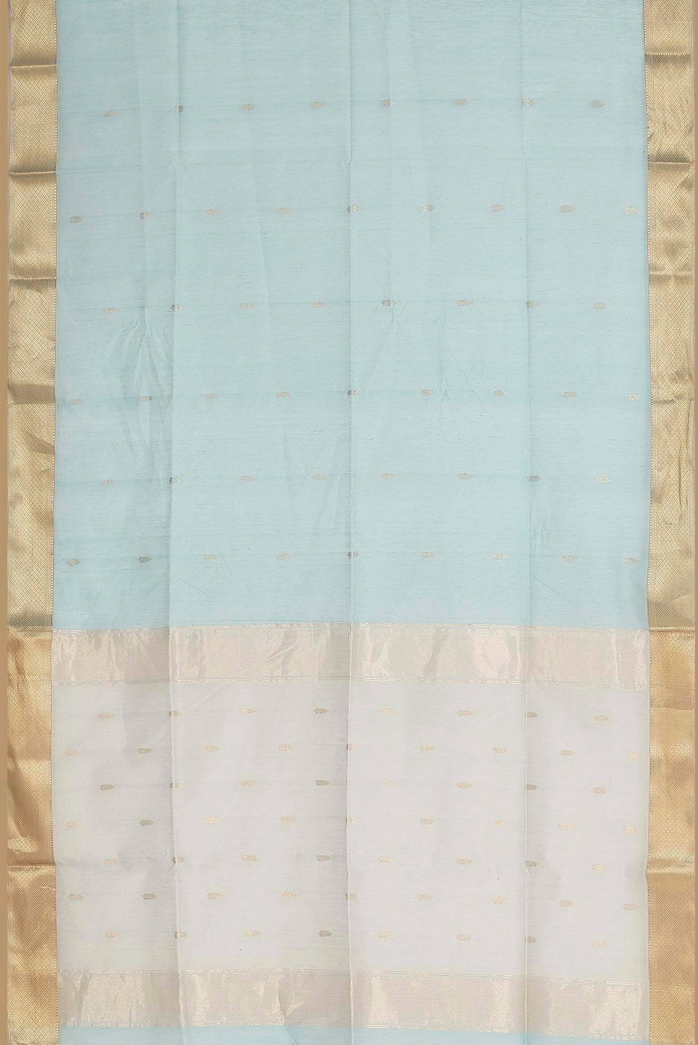 Blue Maheshwari Silk Cotton Saree