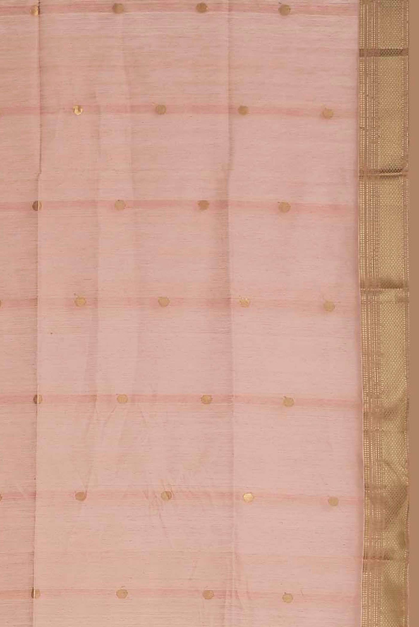 Pink Maheshwari Silk Cotton Saree
