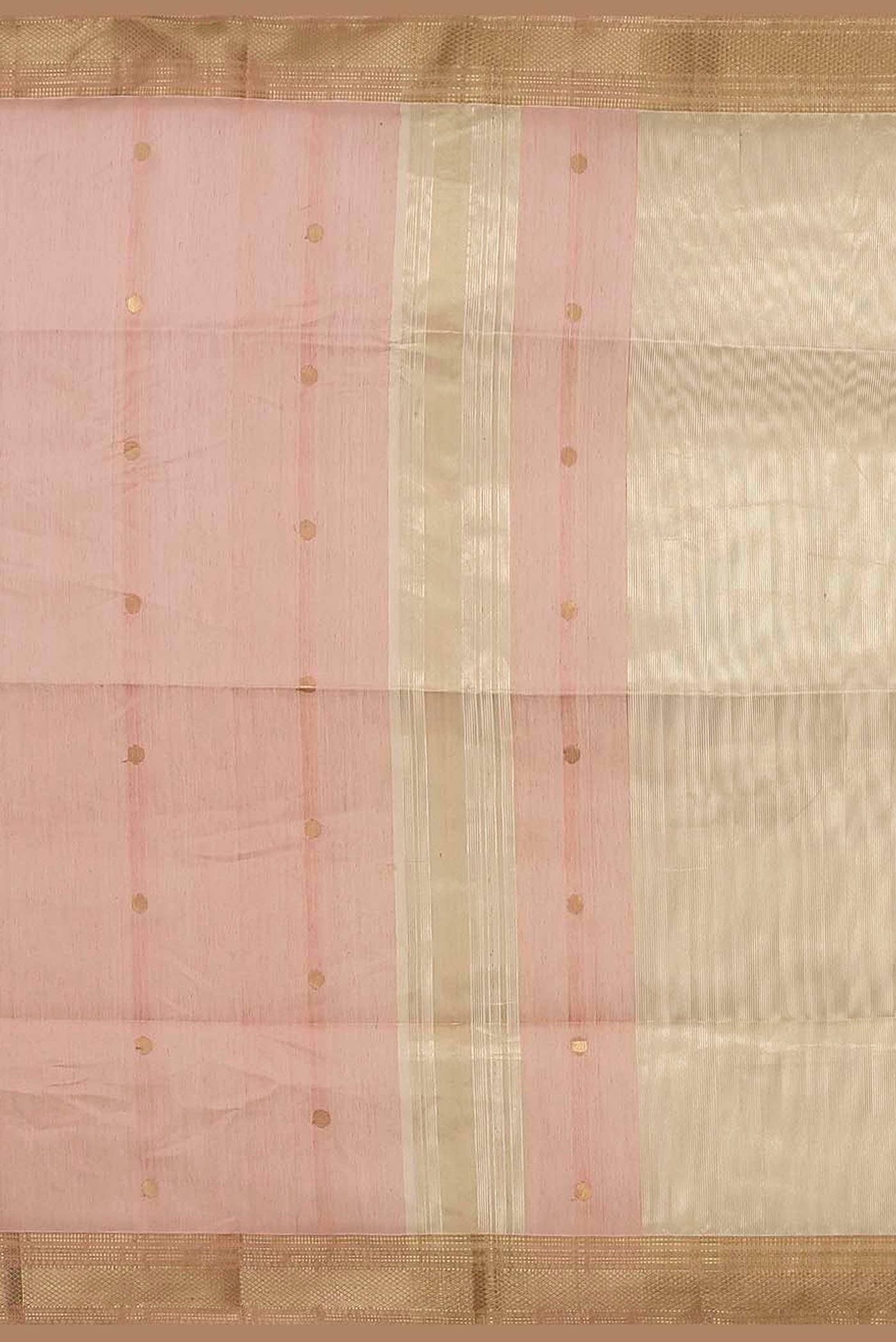 Pink Maheshwari Silk Cotton Saree