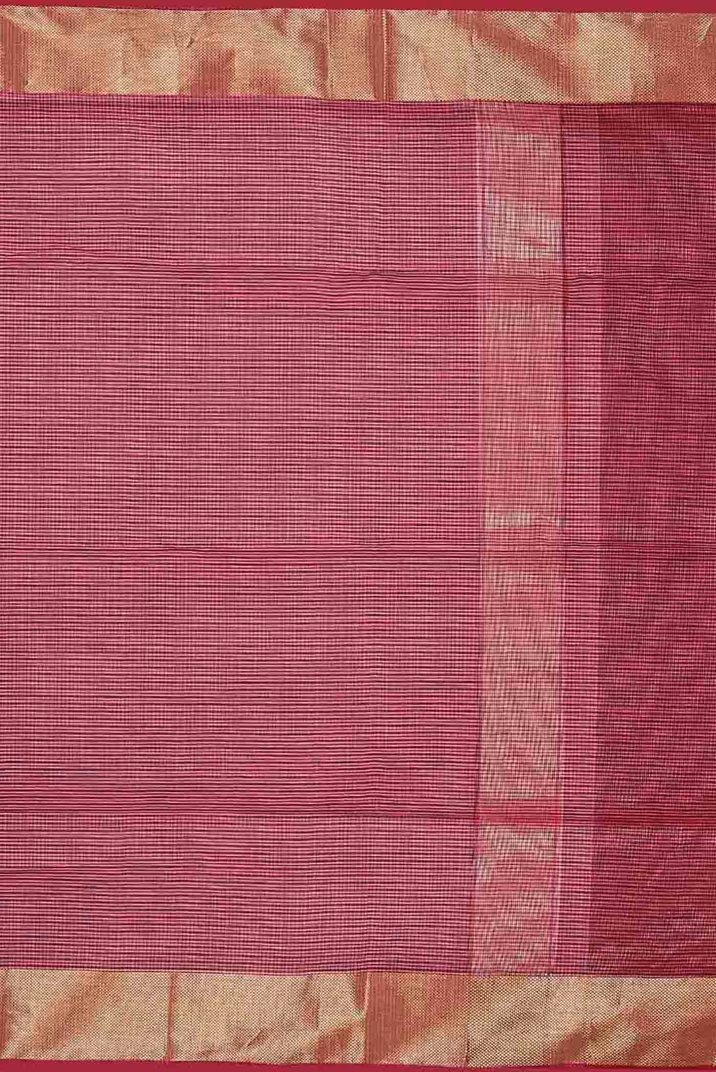 Pink Maheshwari Silk Cotton Saree