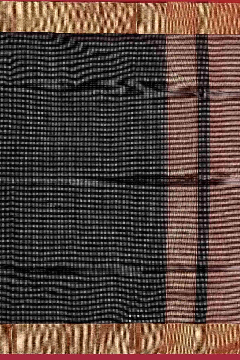Black Maheshwari Silk Cotton Saree