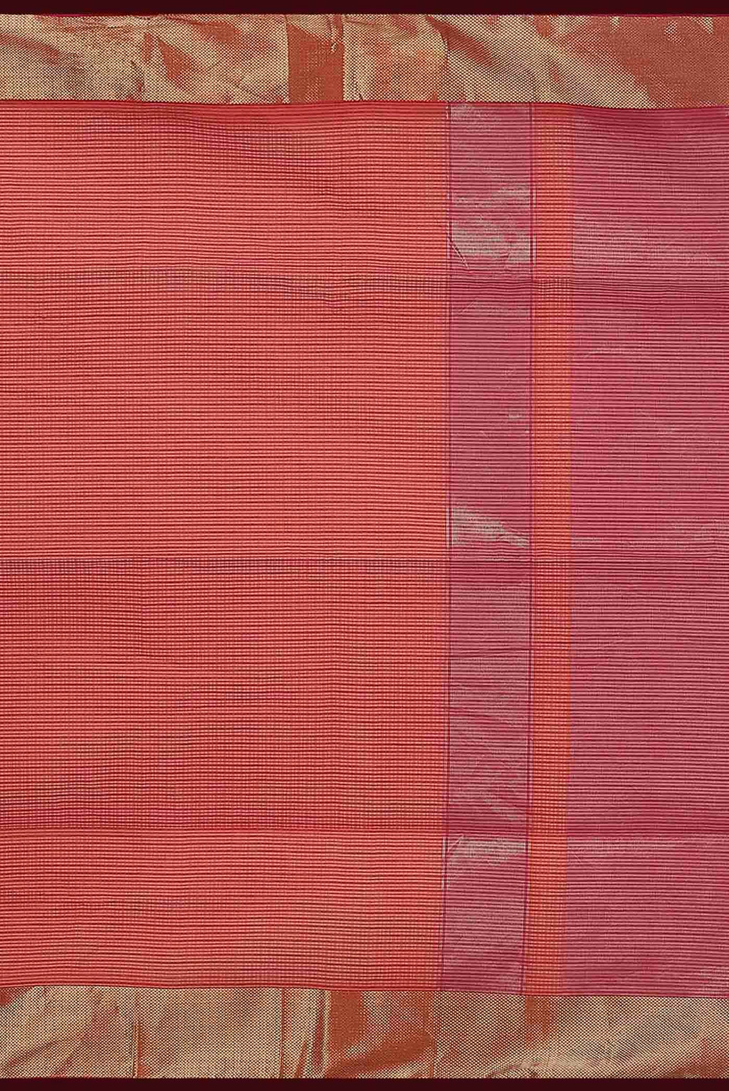 Orange Maheshwari Silk Cotton Saree