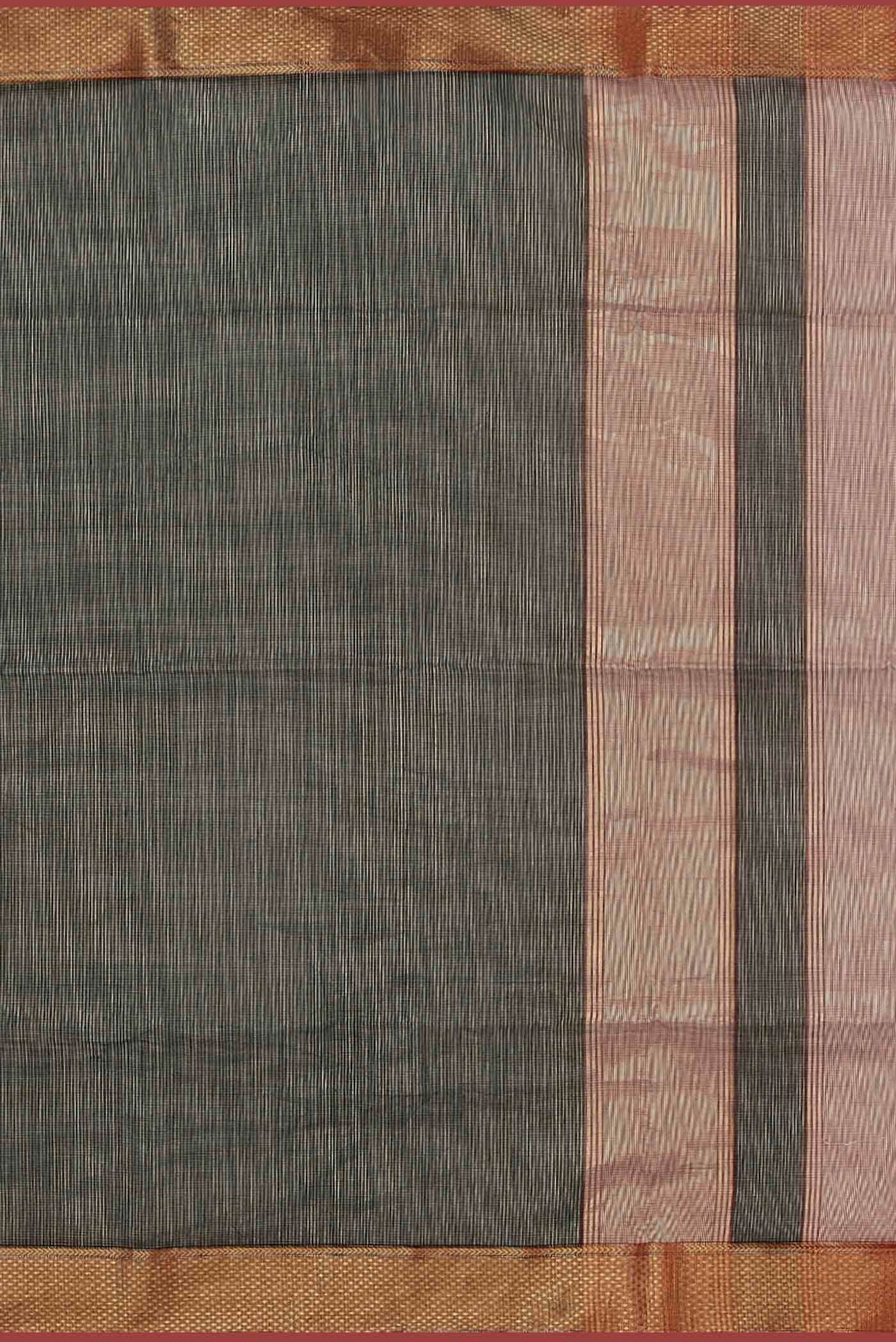 Black Maheshwari Silk Cotton Saree