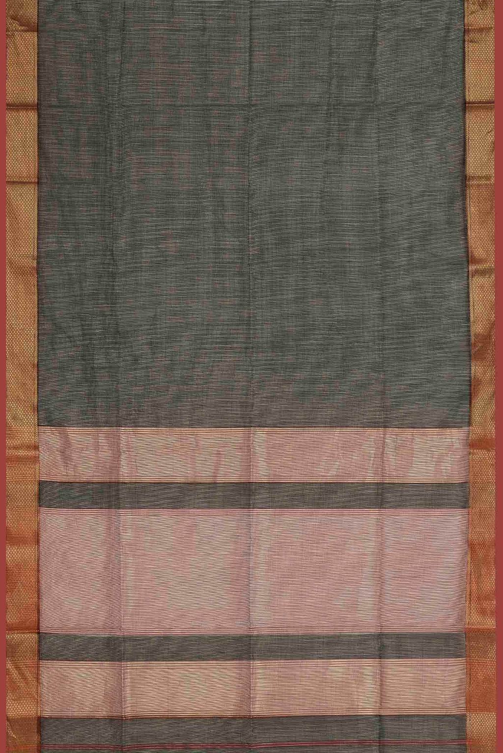 Black Maheshwari Silk Cotton Saree