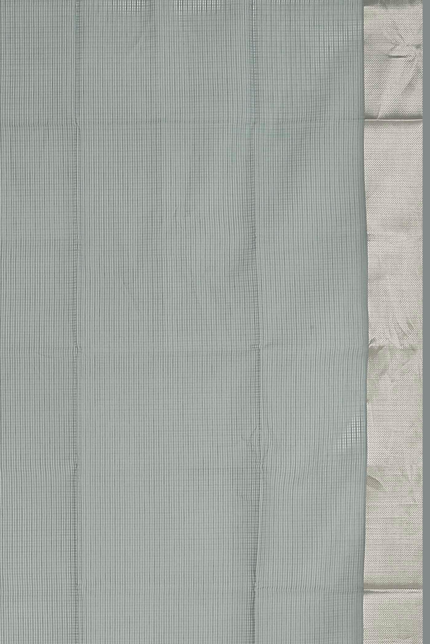 Grey Maheshwari Silk Cotton Saree