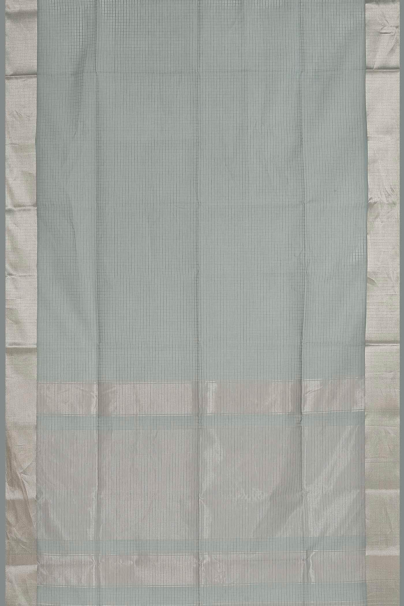 Grey Maheshwari Silk Cotton Saree
