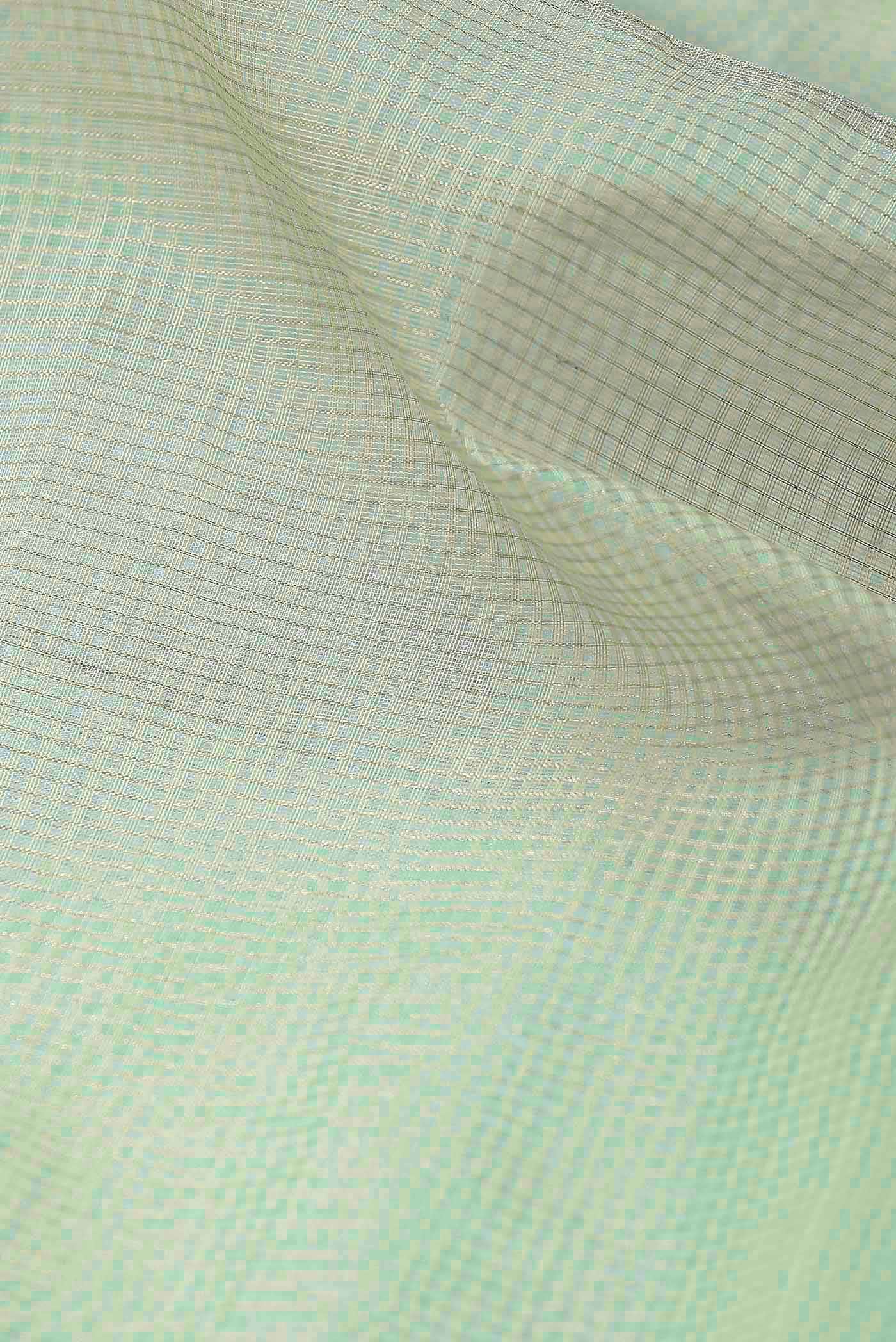 Green Maheshwari Silk Cotton Saree