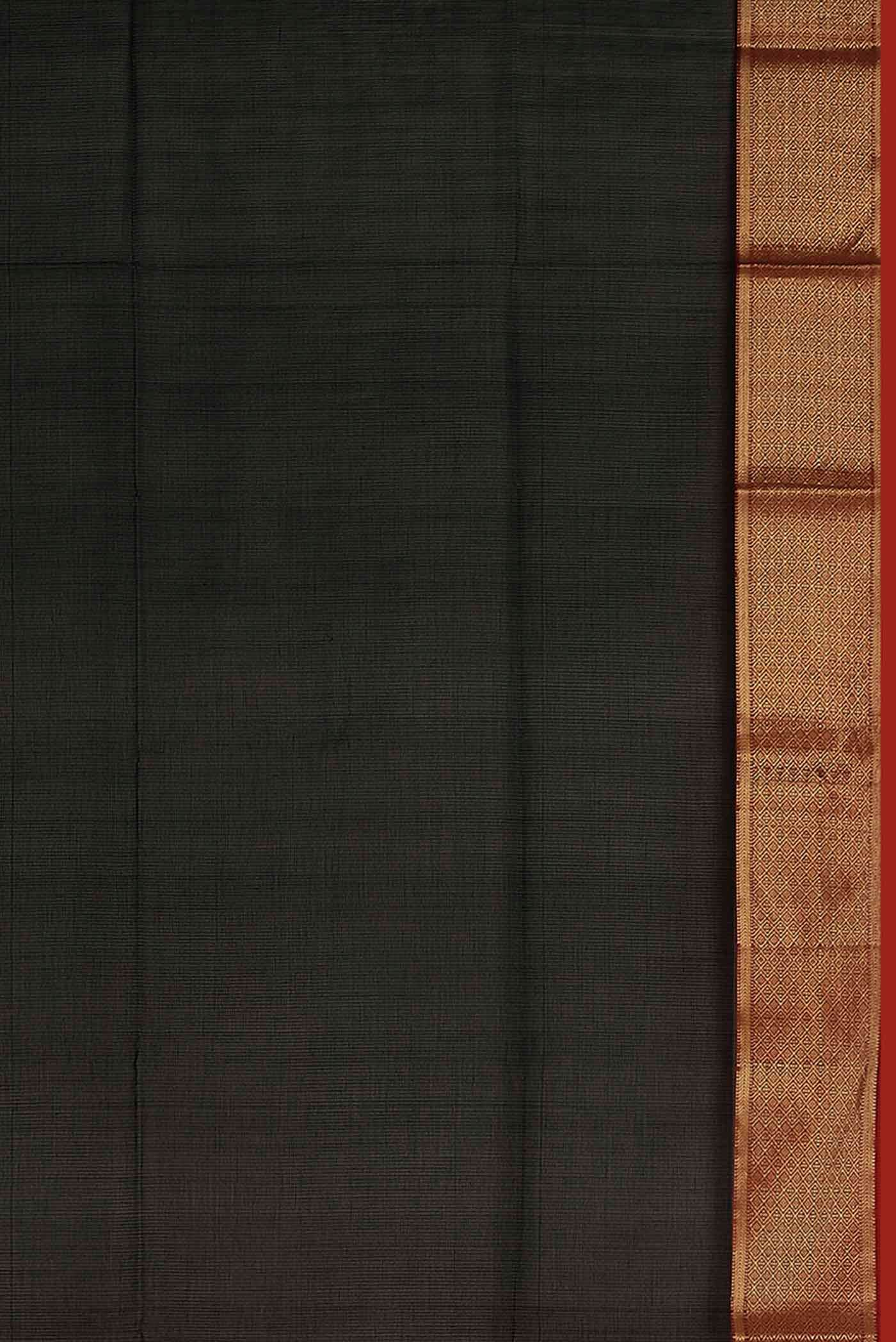 Black Maheshwari Silk Cotton Saree