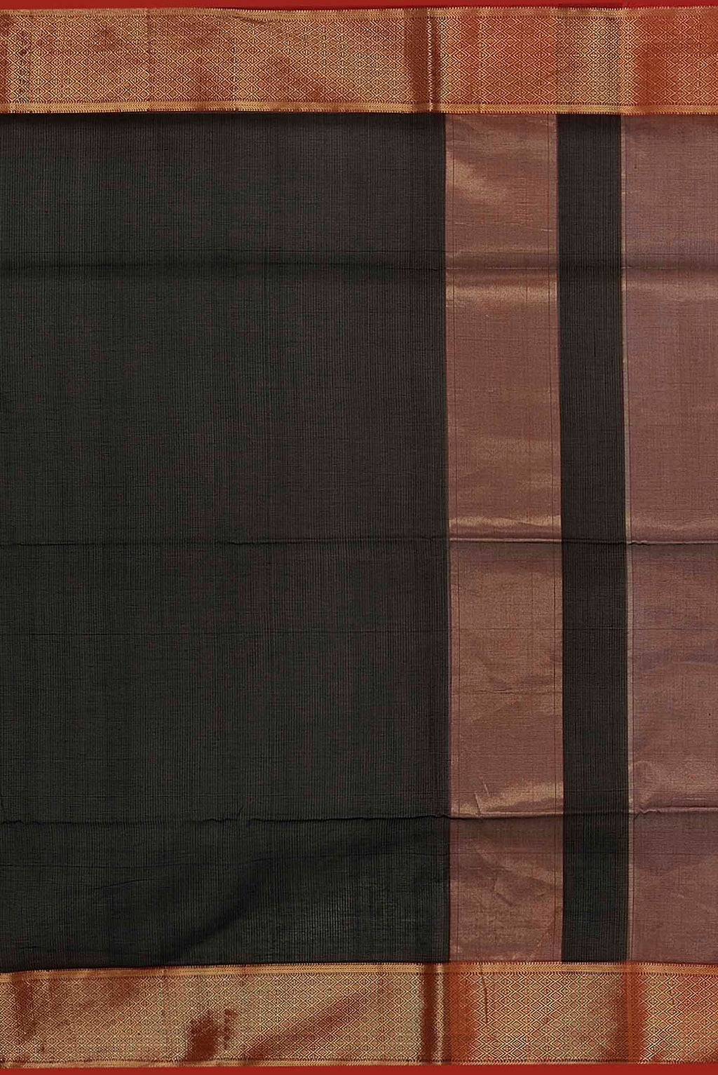 Black Maheshwari Silk Cotton Saree