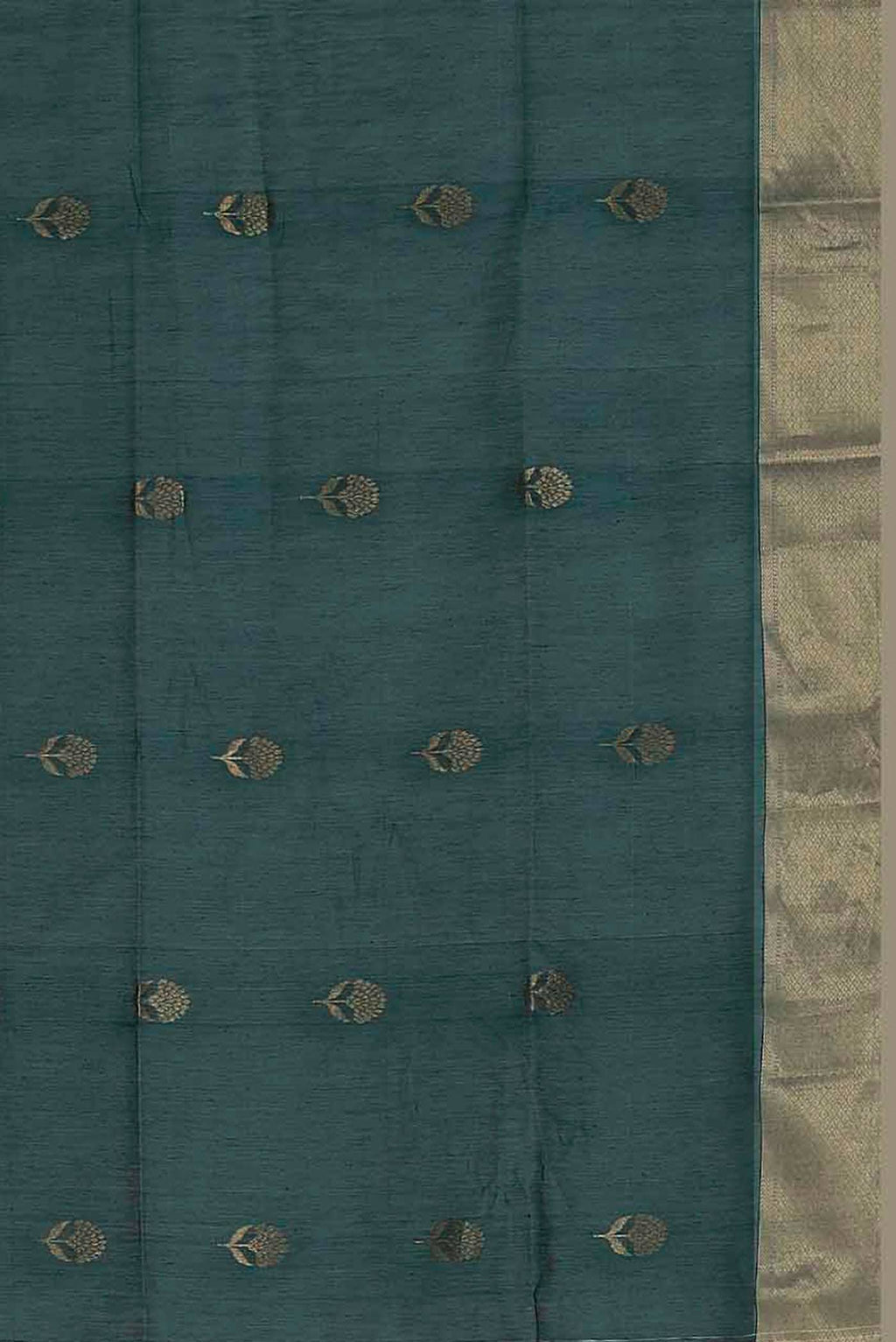 Green Maheshwari Silk Cotton Saree