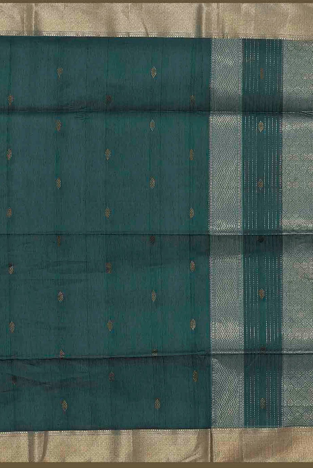 Green Maheshwari Silk Cotton Saree